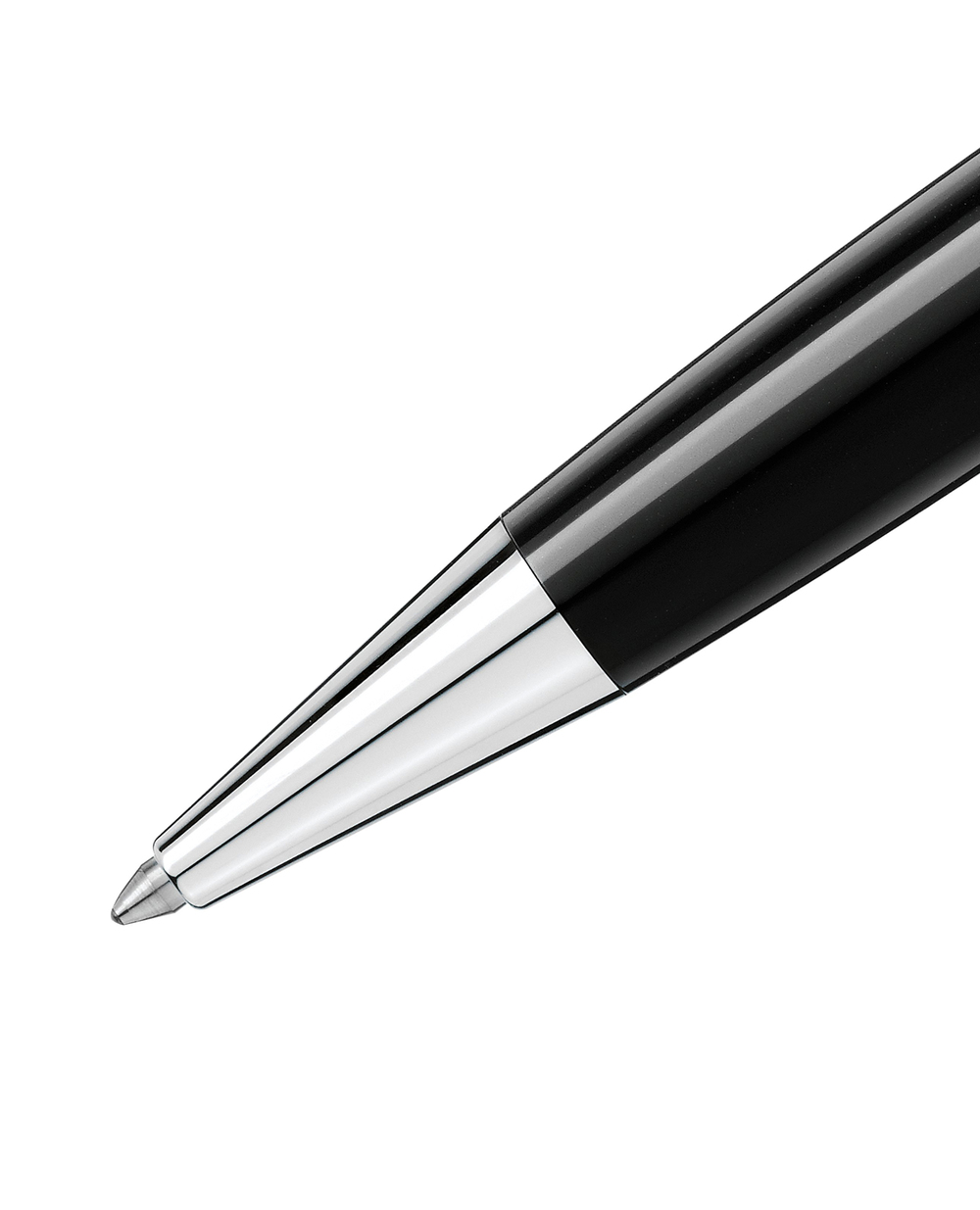 Шариковая ручка Montblanc Meisterstück Classique Platinum Montblanc 2866, черный цвет • Купить в интернет-магазине Kameron