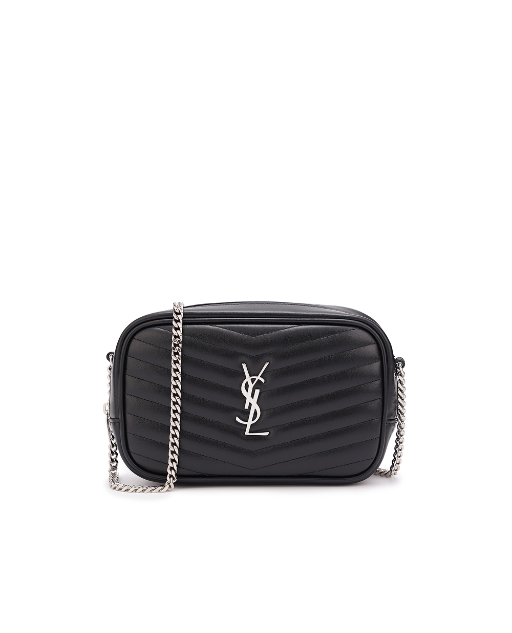 Шкіряна сумка Lou Mini Saint Laurent 748849-DV702, чорний колір • Купити в інтернет-магазині Kameron