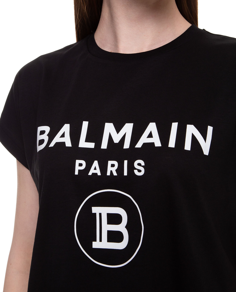 Футболка Balmain TF11357I381, черный цвет • Купить в интернет-магазине Kameron