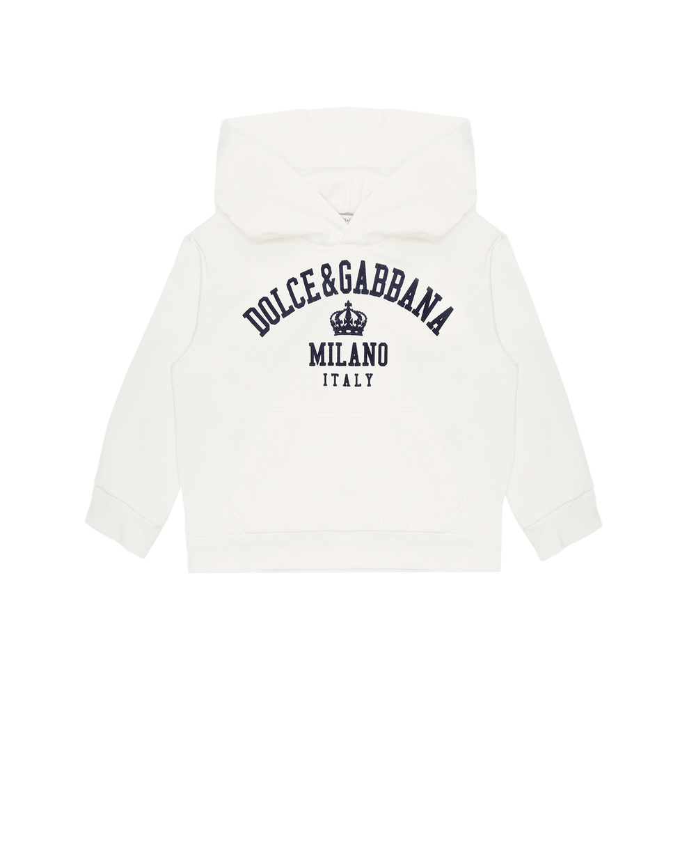 Худи Dolce&Gabbana Kids L4JWBM-G7BDI-B, белый цвет • Купить в интернет-магазине Kameron