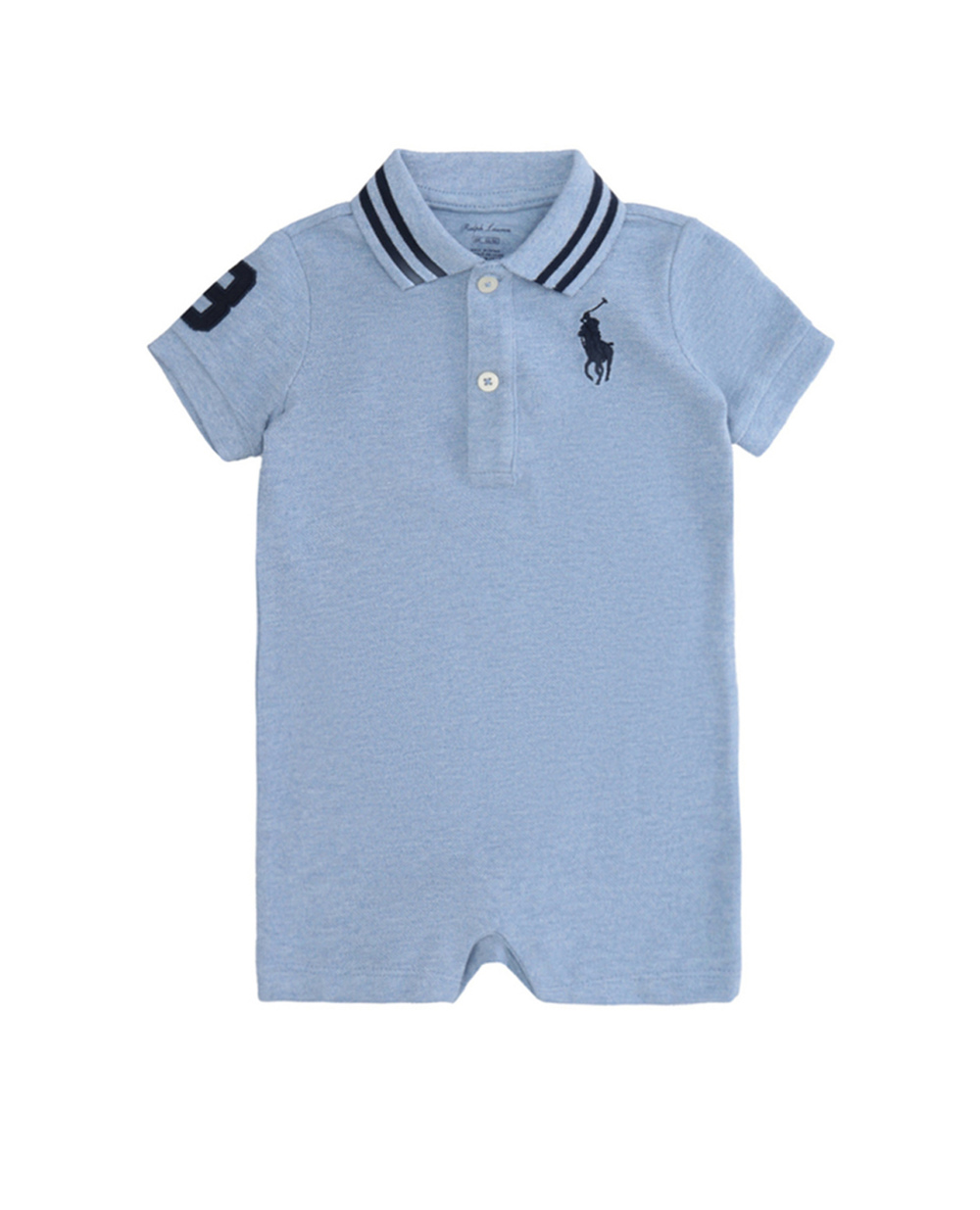Детский ромпер Polo Ralph Lauren Kids 320712117001, голубой цвет • Купить в интернет-магазине Kameron