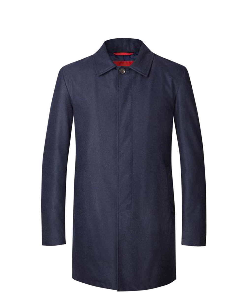 Шерстяное пальто ISAIA SW6915.77600, синий цвет • Купить в интернет-магазине Kameron