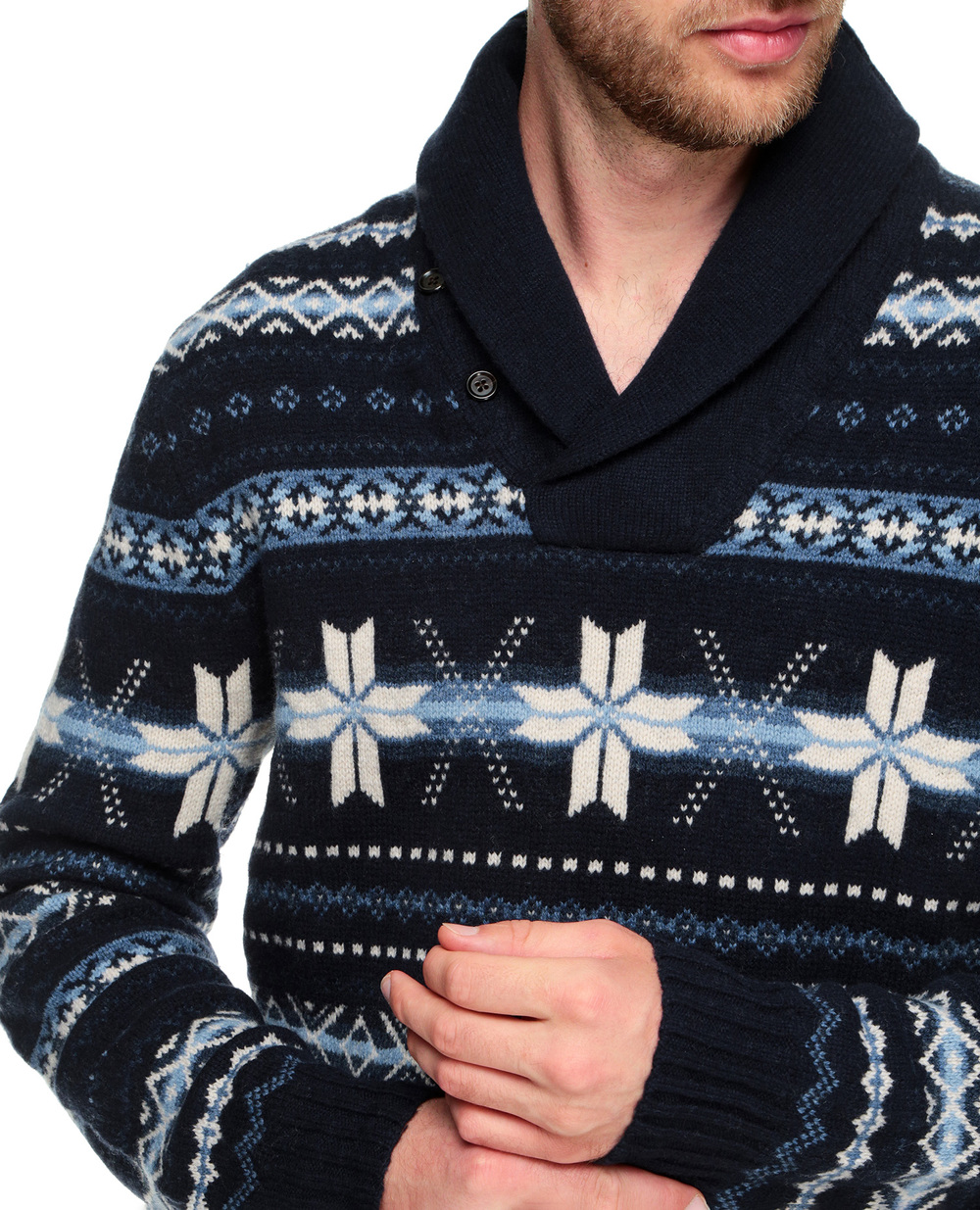 Шерстяной свитер Polo Ralph Lauren 710853199001, синий цвет • Купить в интернет-магазине Kameron