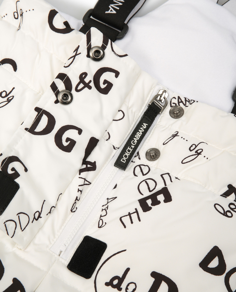 Пухові штани Dolce&Gabbana Kids L5JP6A-FSSER-S, білий колір • Купити в інтернет-магазині Kameron