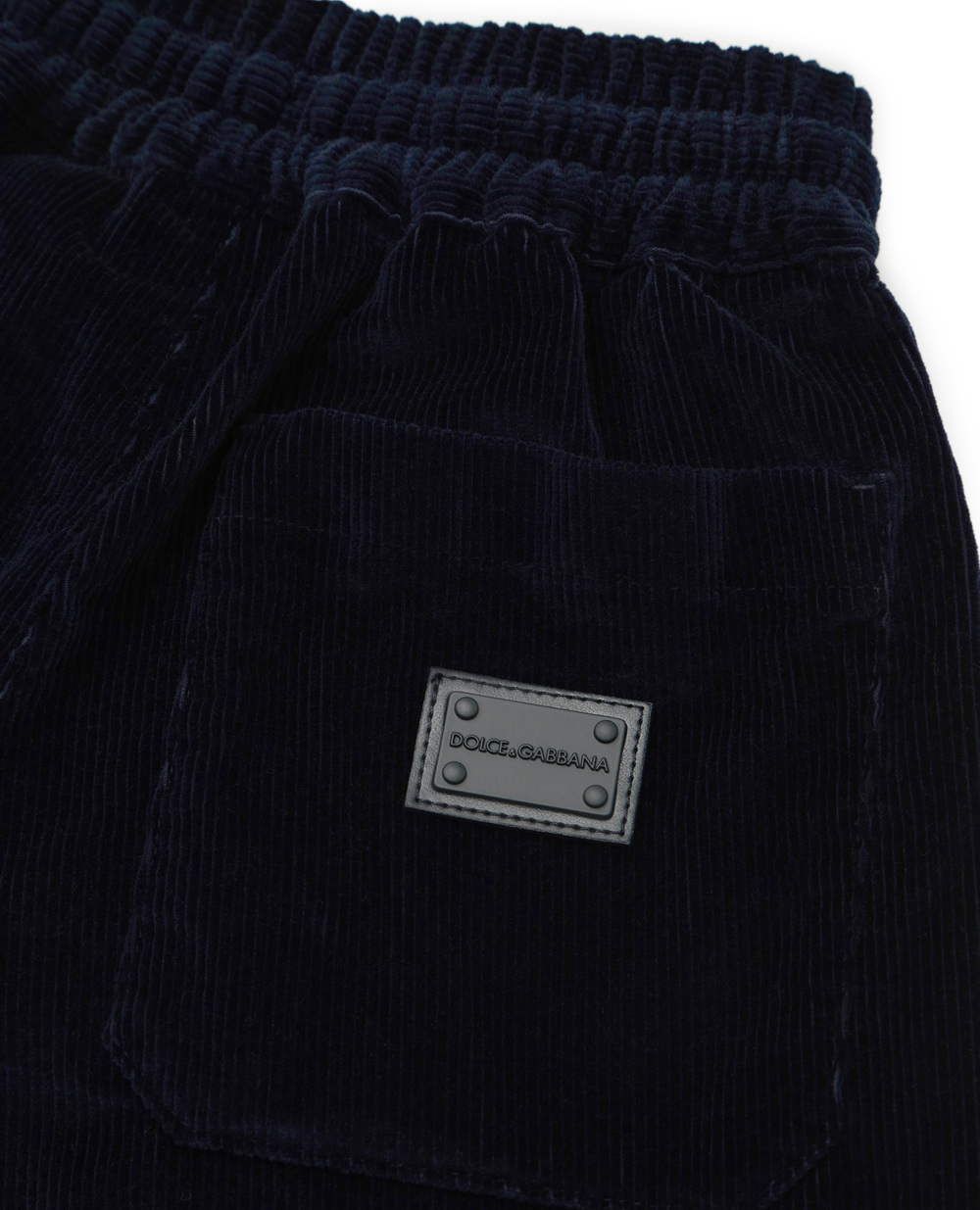 Вельветовые брюки Dolce&Gabbana Kids L43P67-LT369-B, синий цвет • Купить в интернет-магазине Kameron