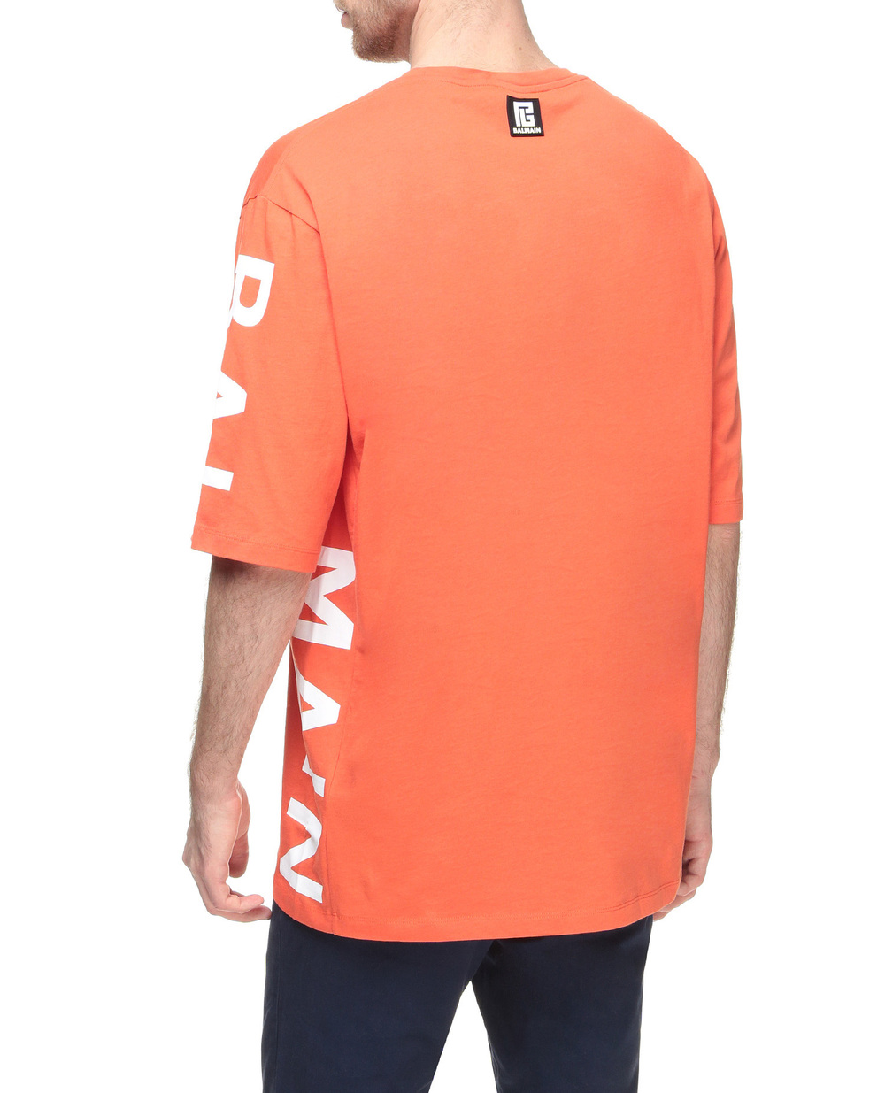 Футболка Balmain XH1EH015BB15-S, помаранчевий колір • Купити в інтернет-магазині Kameron