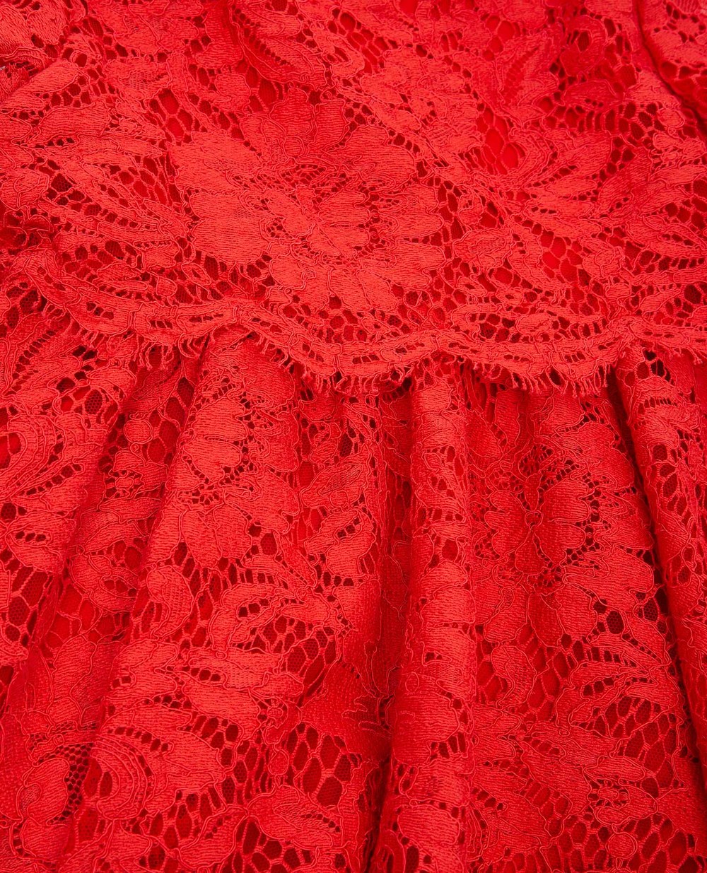 Мереживне плаття Dolce&Gabbana Kids L51DS0-FLM8Z-B, красный колір • Купити в інтернет-магазині Kameron