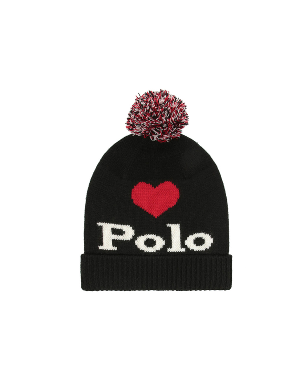 Шерстяная шапка Polo Ralph Lauren 455765412001, черный цвет • Купить в интернет-магазине Kameron