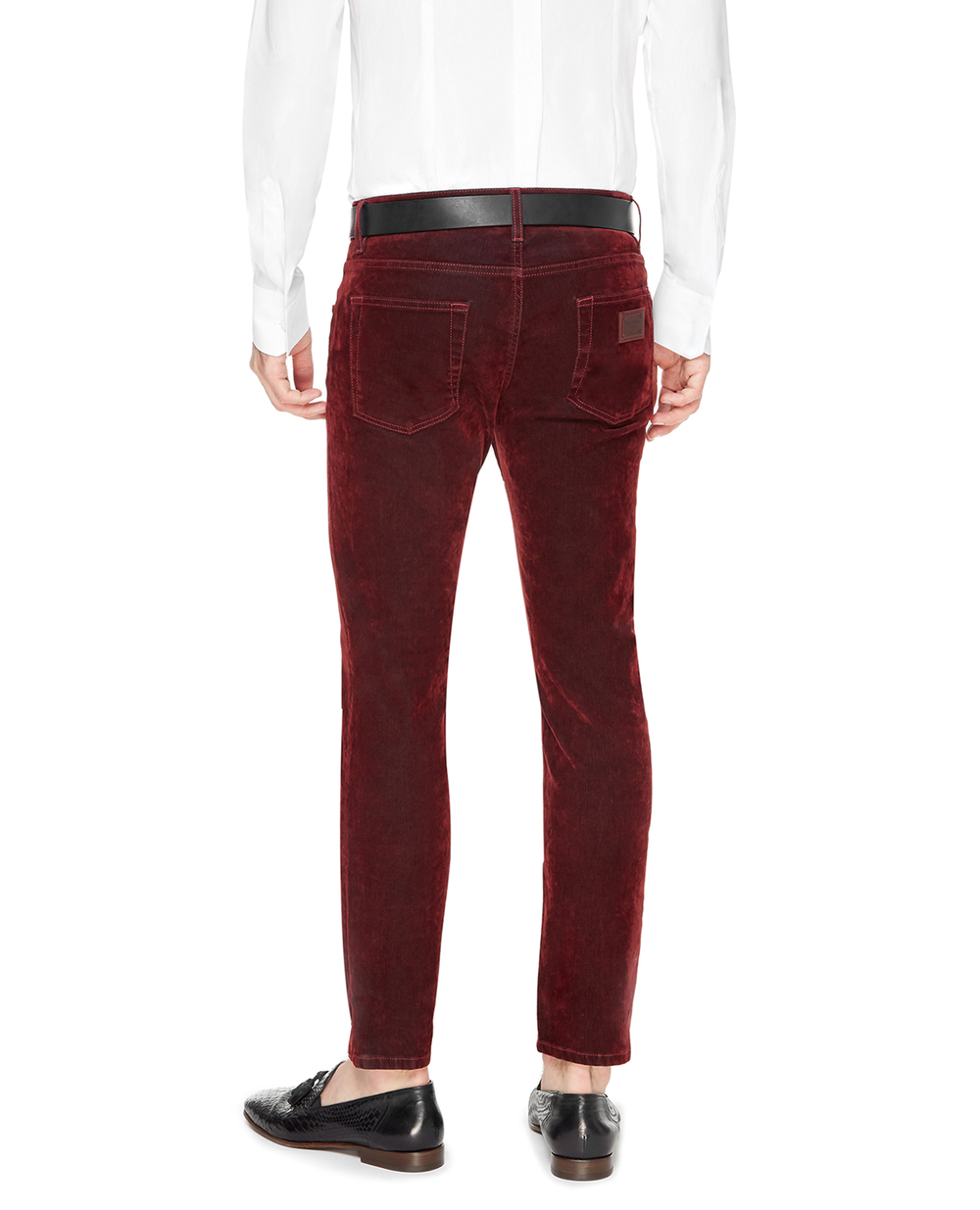 Штани Dolce&Gabbana GYC4LD-G8CU6, бордовий колір • Купити в інтернет-магазині Kameron