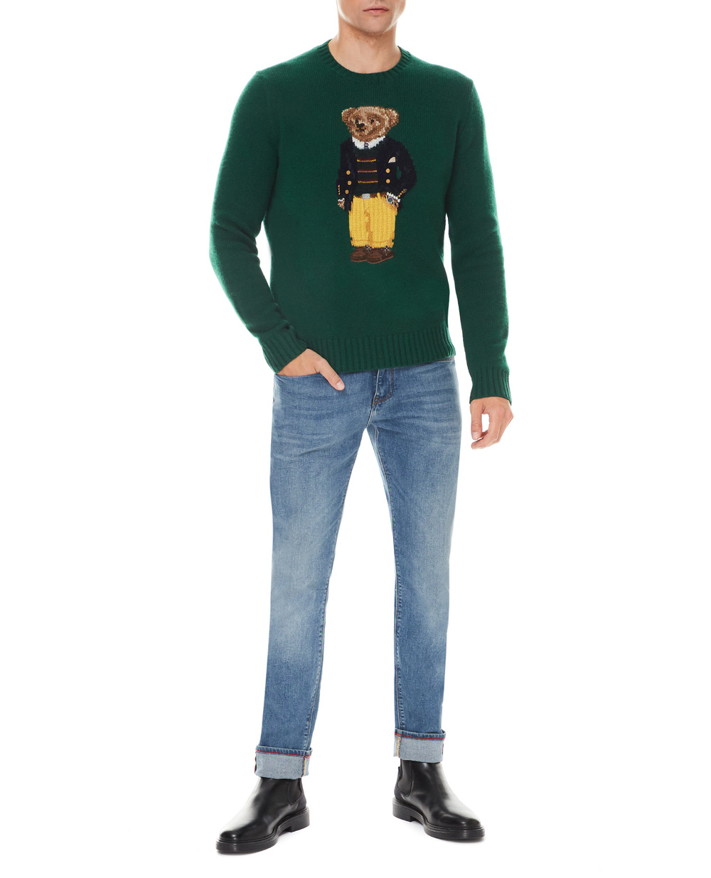 Вовняний светр Polo Ralph Lauren 710850566001, зелений колір • Купити в інтернет-магазині Kameron
