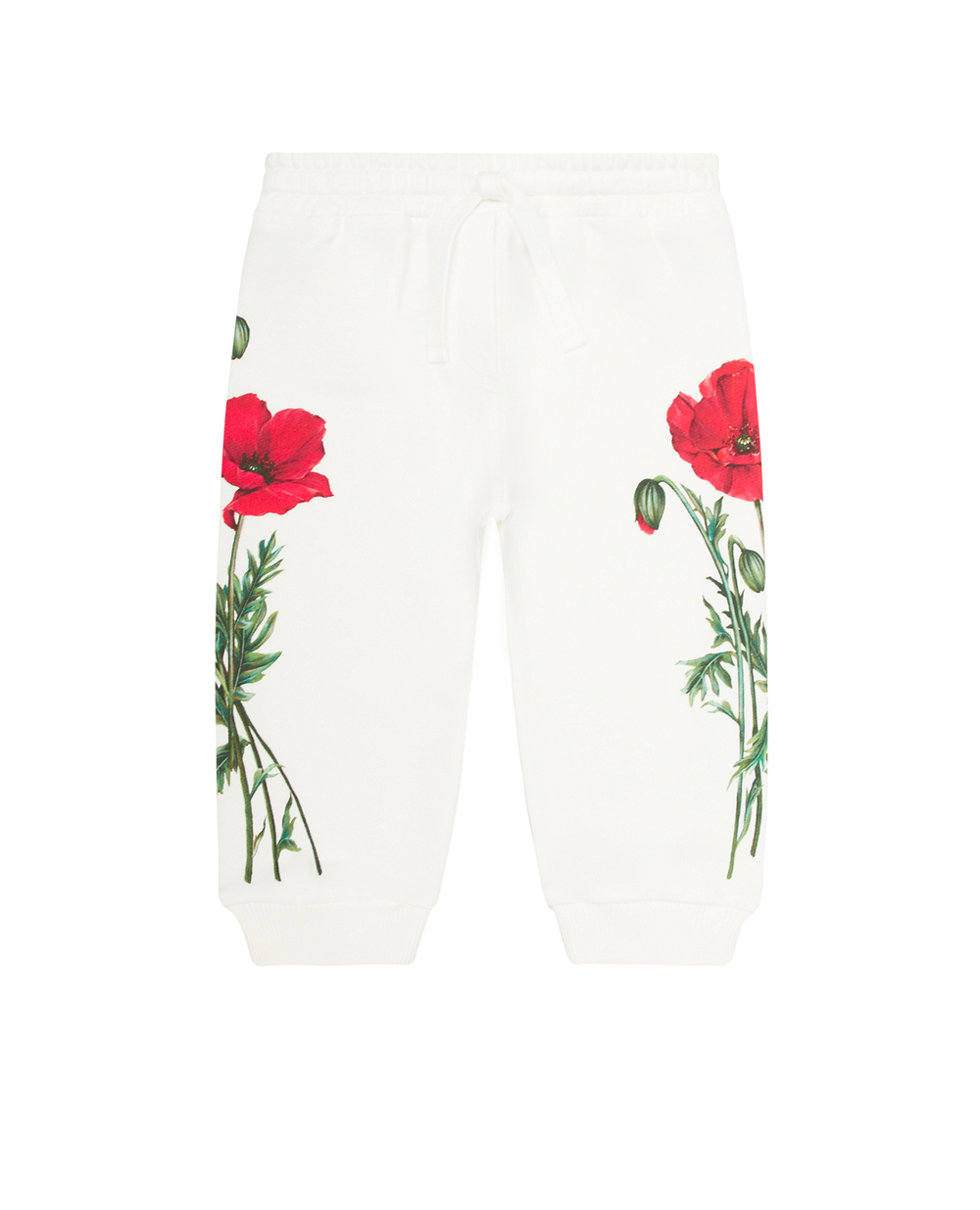 Детские спортивные брюки (костюм) Dolce&Gabbana Kids L2JP9U-G7G9Q, белый цвет • Купить в интернет-магазине Kameron