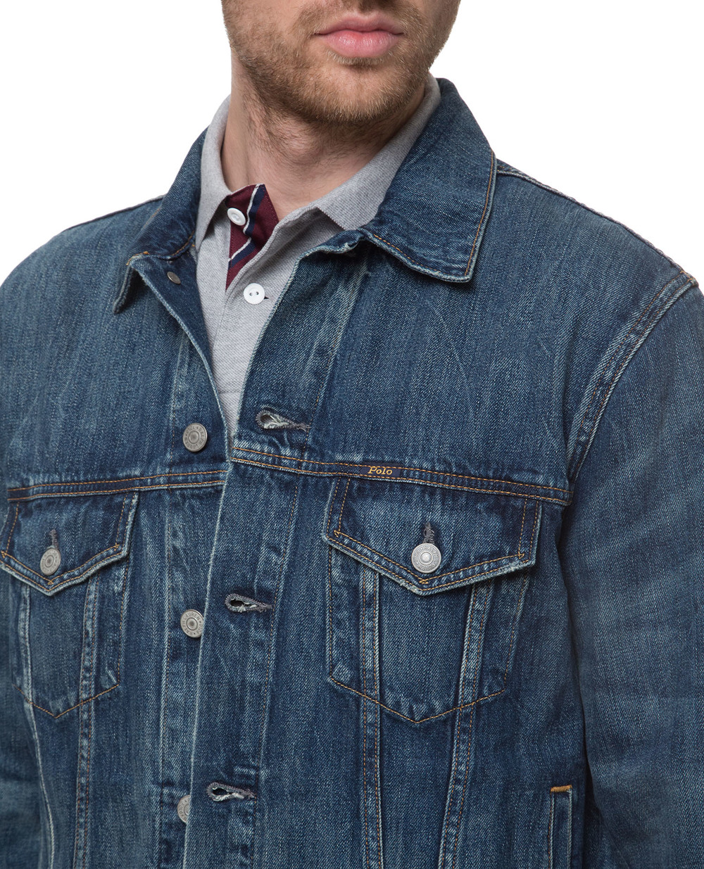 Джинсова куртка Polo Ralph Lauren 710713089001, синій колір • Купити в інтернет-магазині Kameron