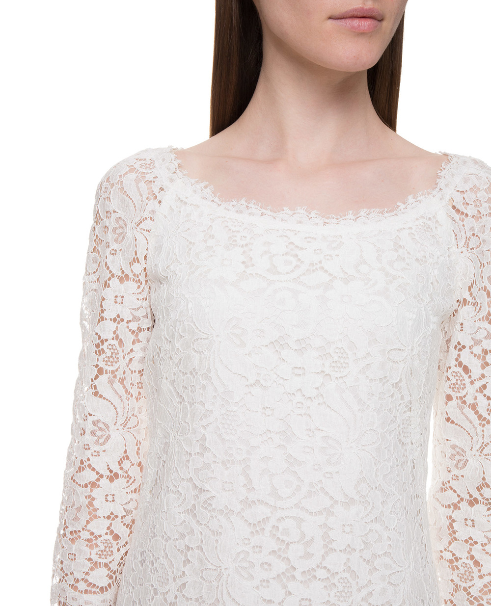 Платье Dolce&Gabbana F6VC6T-HLMQQ, белый цвет • Купить в интернет-магазине Kameron