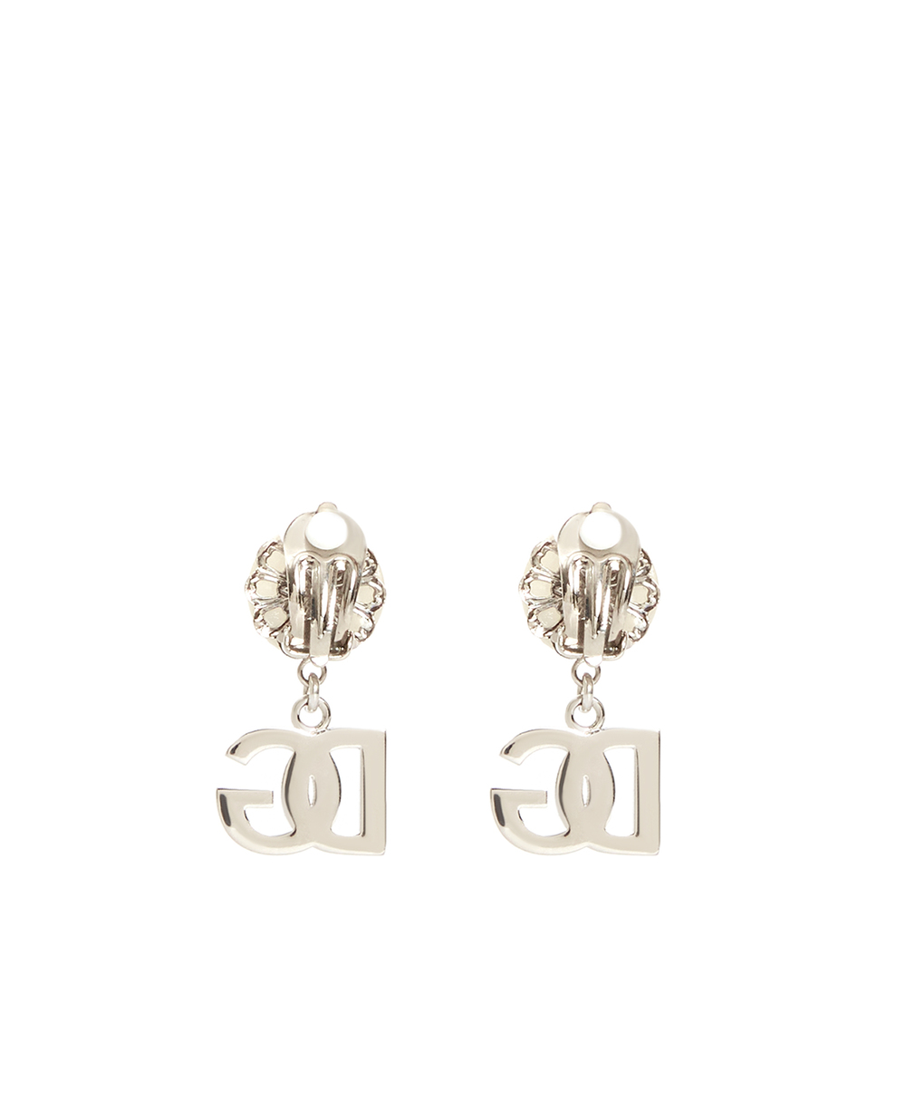 Клипсы Dolce&Gabbana WEN8P2-W1111, серебряный цвет • Купить в интернет-магазине Kameron