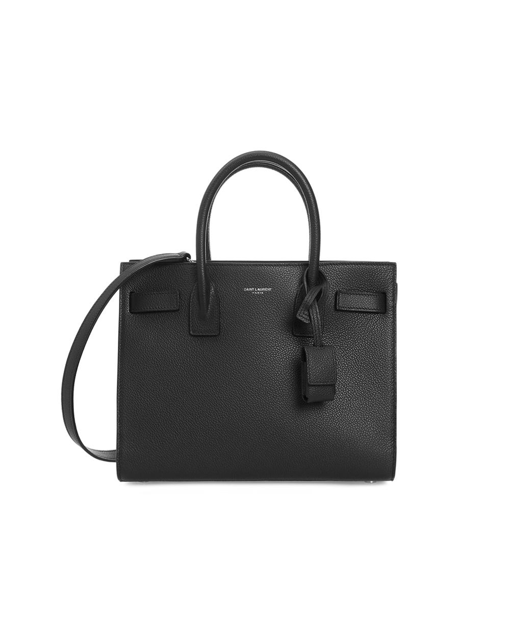 Шкіряна сумка Sac De Jour Small Saint Laurent 378299-B681N-, чорний колір • Купити в інтернет-магазині Kameron