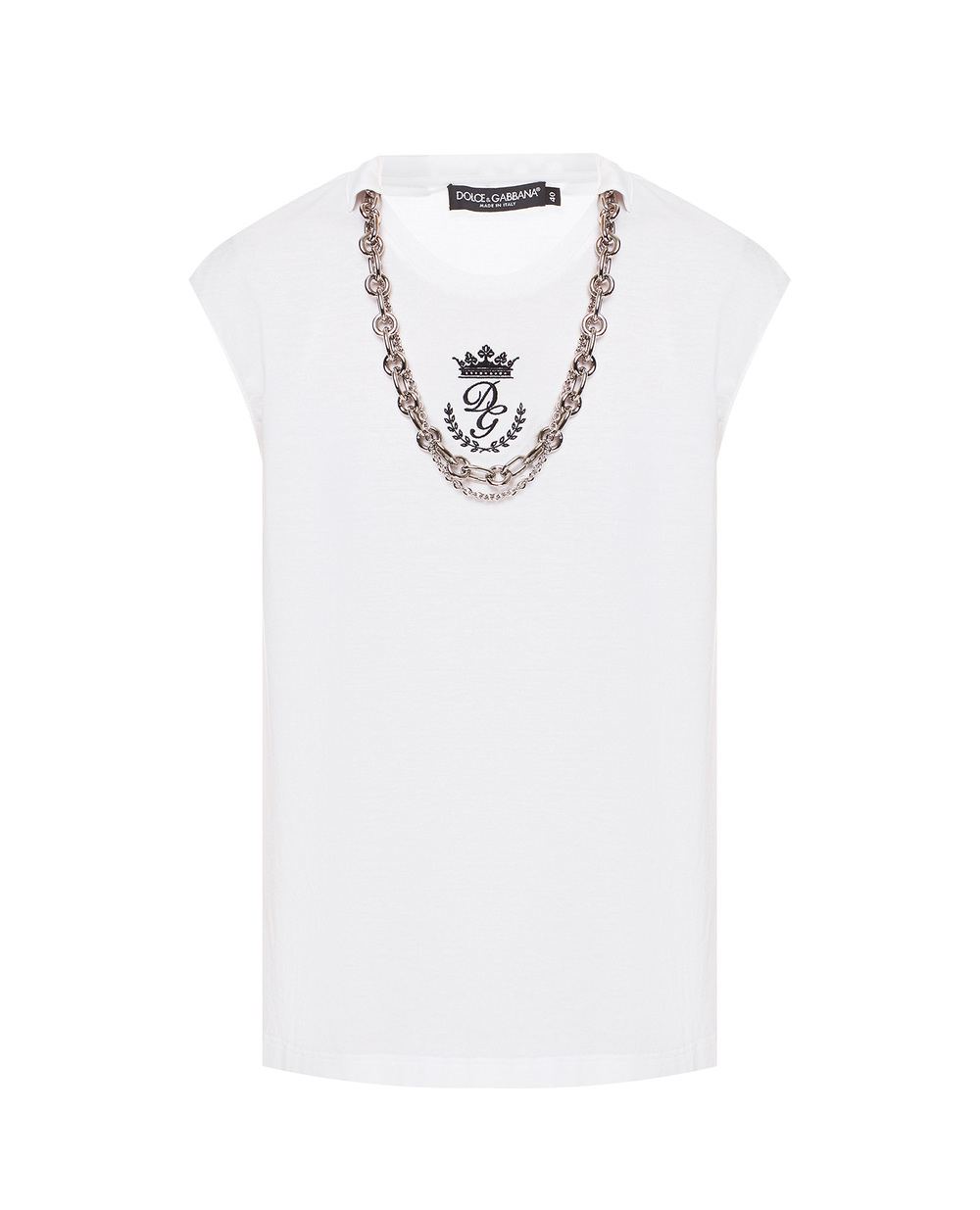 Футболка Dolce&Gabbana F8M37Z-G7XGB, белый цвет • Купить в интернет-магазине Kameron