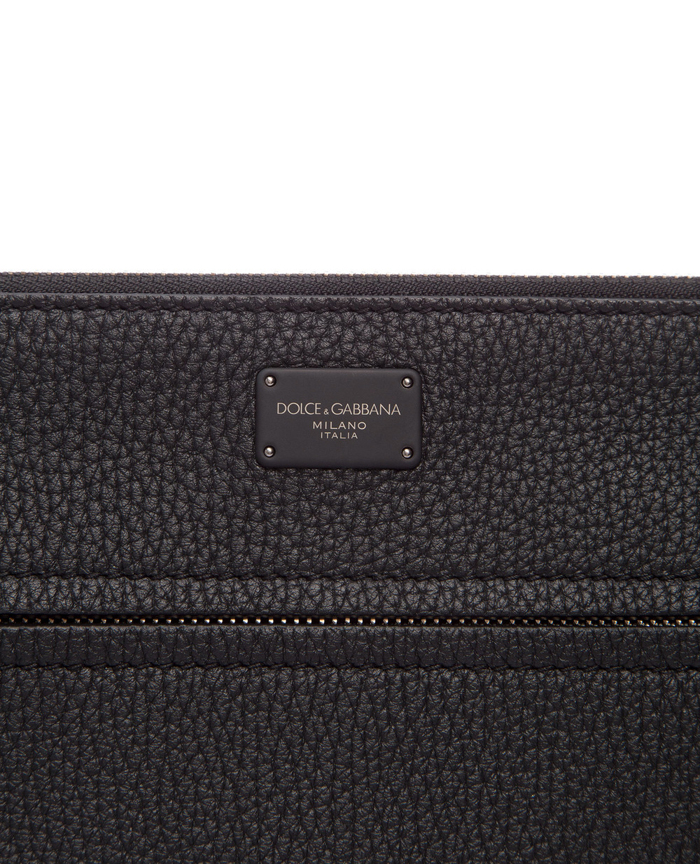 Шкіряна борсетта Dolce&Gabbana BM1729-AZ319, чорний колір • Купити в інтернет-магазині Kameron