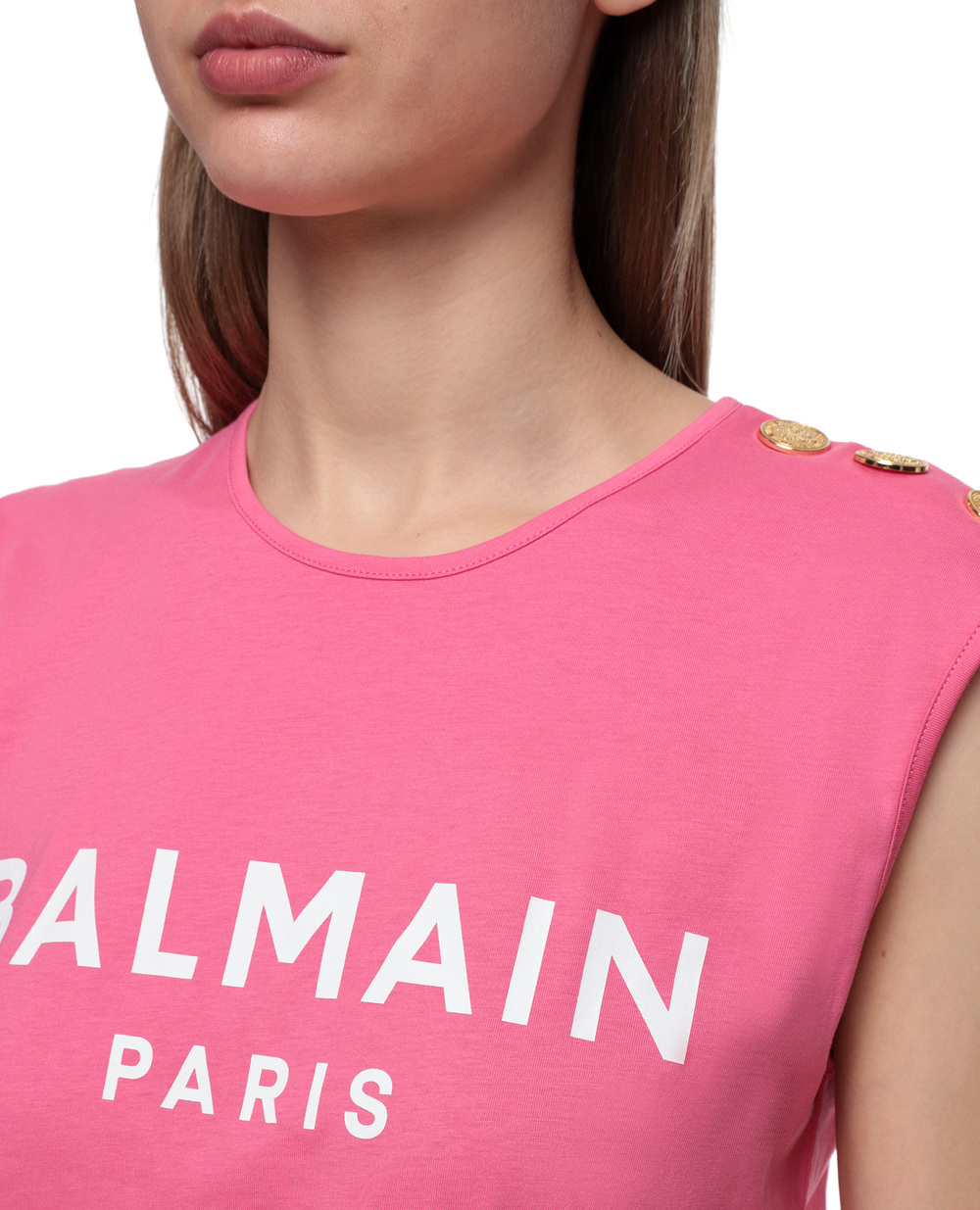 Топ Balmain VF11000B001, розовый цвет • Купить в интернет-магазине Kameron