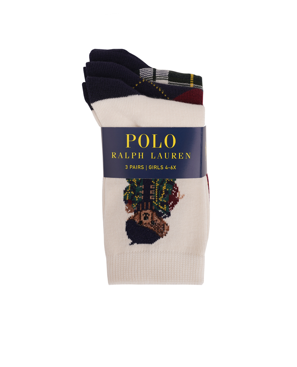 Детские носки Polo Bear (3 пары) Polo Ralph Lauren Kids 447927587001, разноцветный цвет • Купить в интернет-магазине Kameron