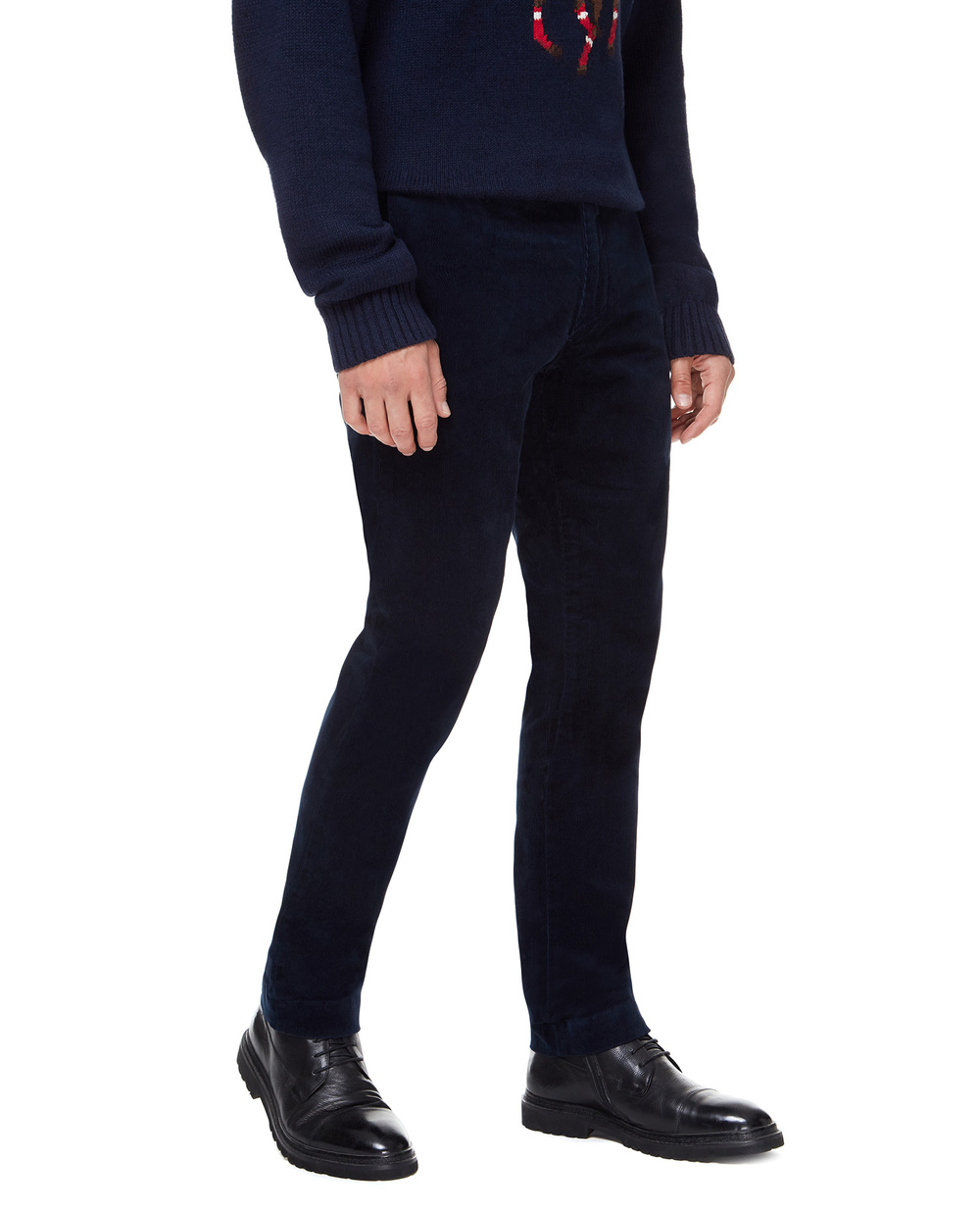 Вельветові штани Polo Ralph Lauren 710722642019, синій колір • Купити в інтернет-магазині Kameron