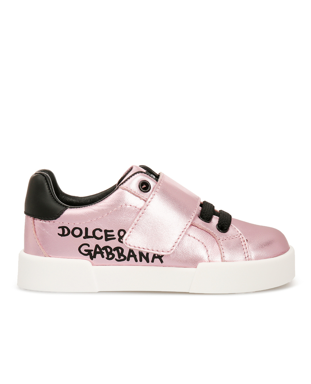 Кожаные сникеры Dolce&Gabbana DN0155-AN442, розовый цвет • Купить в интернет-магазине Kameron
