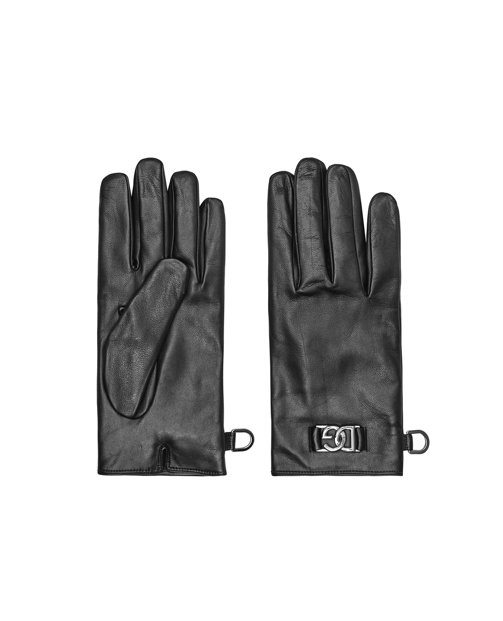 Шкіряні рукавички Dolce&Gabbana BG0144-AO776, чорний колір • Купити в інтернет-магазині Kameron