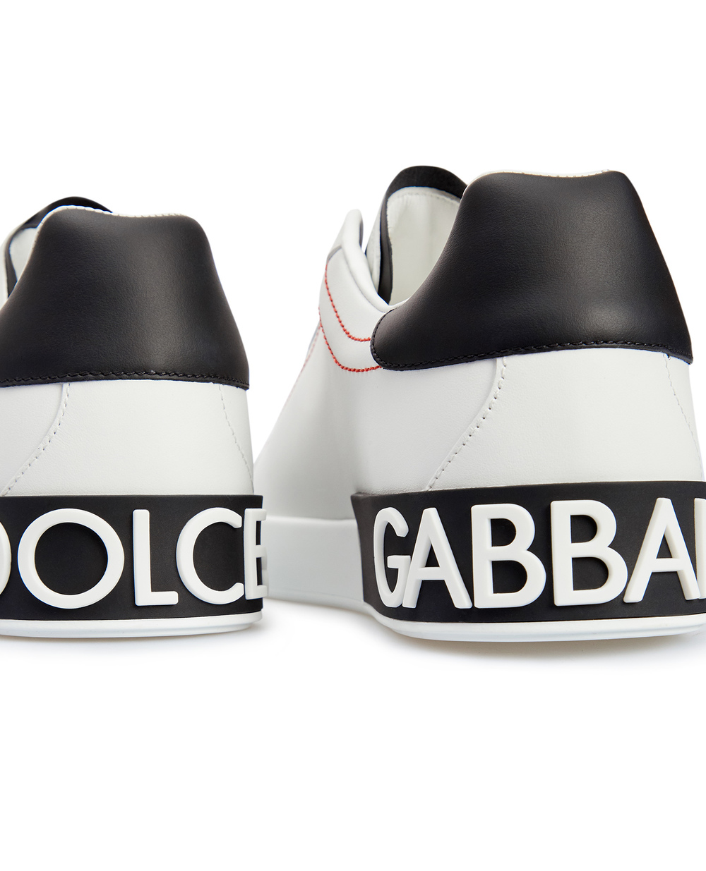 Кожаные сникеры Portofino Dolce&Gabbana CS1760-AH526, белый цвет • Купить в интернет-магазине Kameron