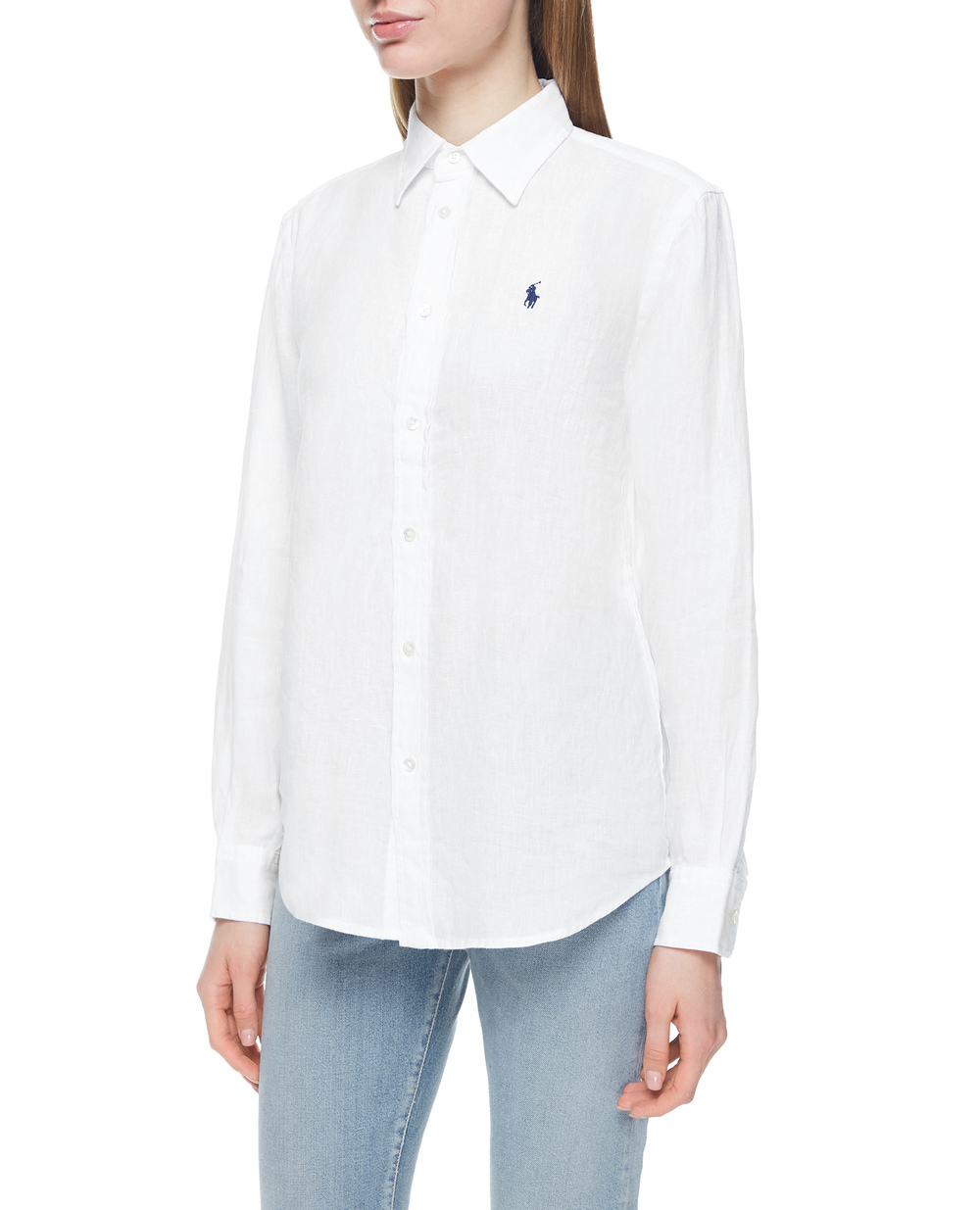 Лляна сорочка Polo Ralph Lauren 211827658005, білий колір • Купити в інтернет-магазині Kameron