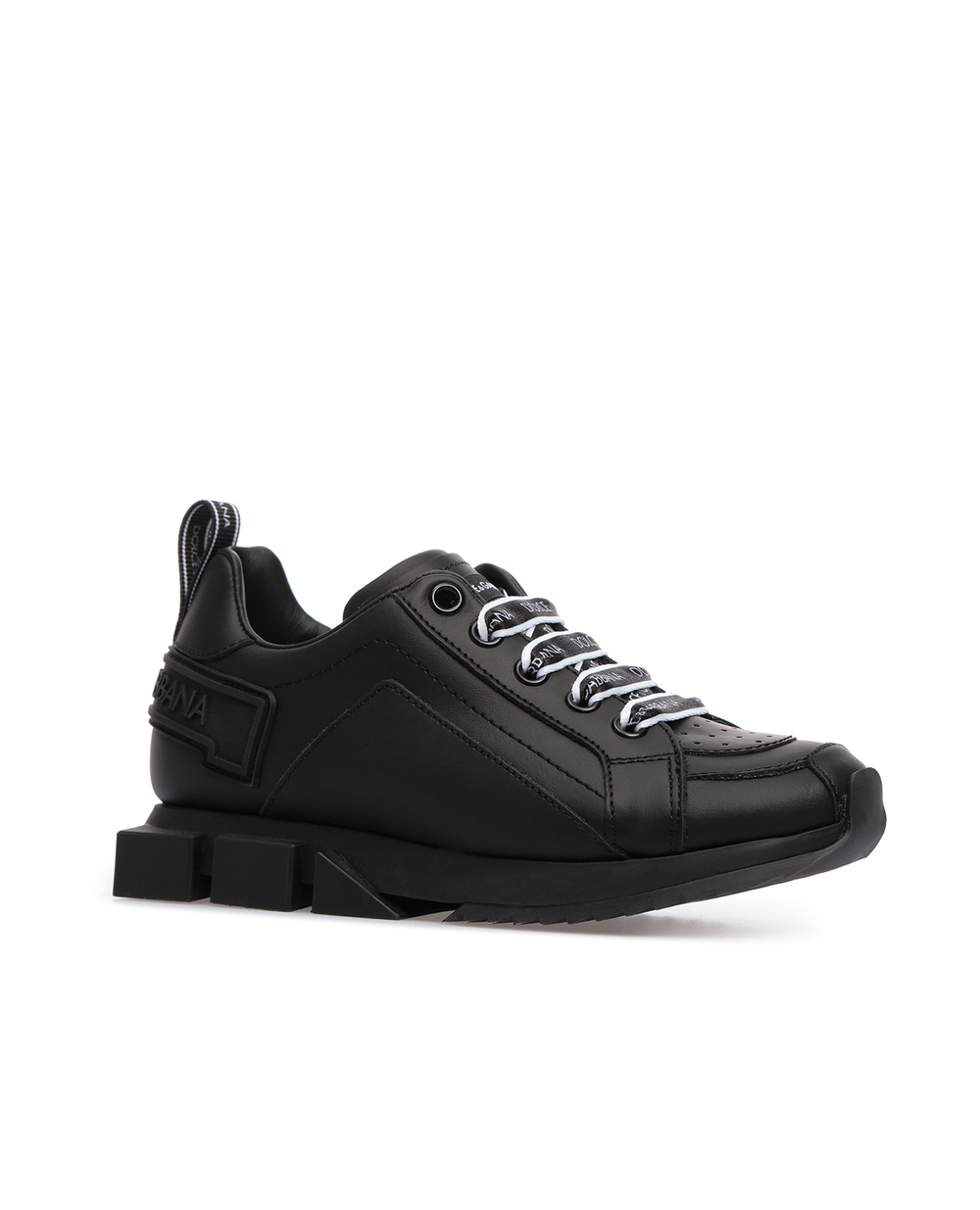 Кожаные кроссовки Dolce&Gabbana DA0711-A3444-M, черный цвет • Купить в интернет-магазине Kameron