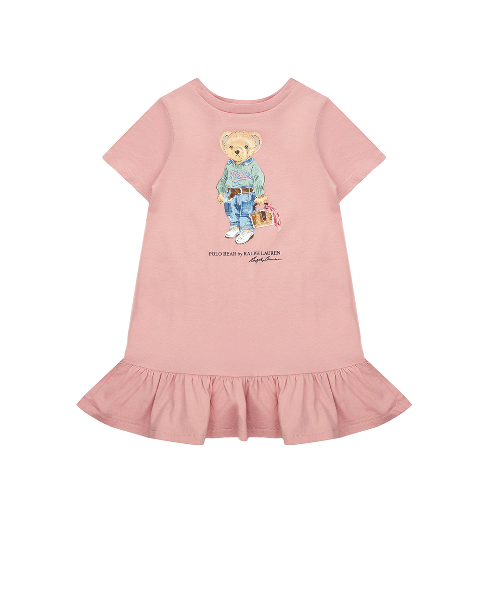 Дитяча сукня Polo Bear Polo Ralph Lauren Kids 310875409001, рожевий колір • Купити в інтернет-магазині Kameron