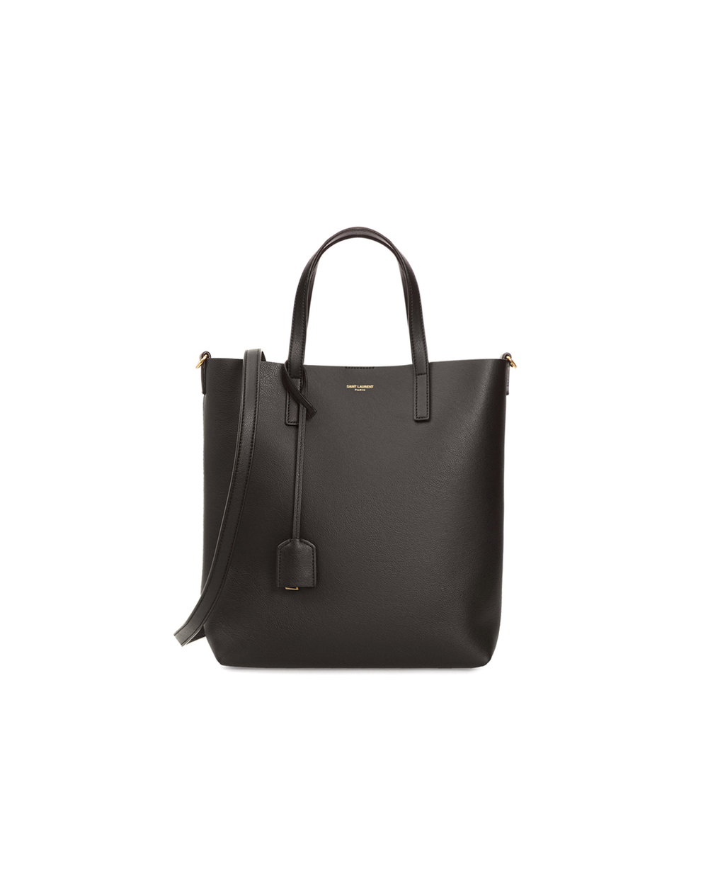 Кожаная сумка Shopping Bag Saint Laurent 600307-CSV0J, черный цвет • Купить в интернет-магазине Kameron
