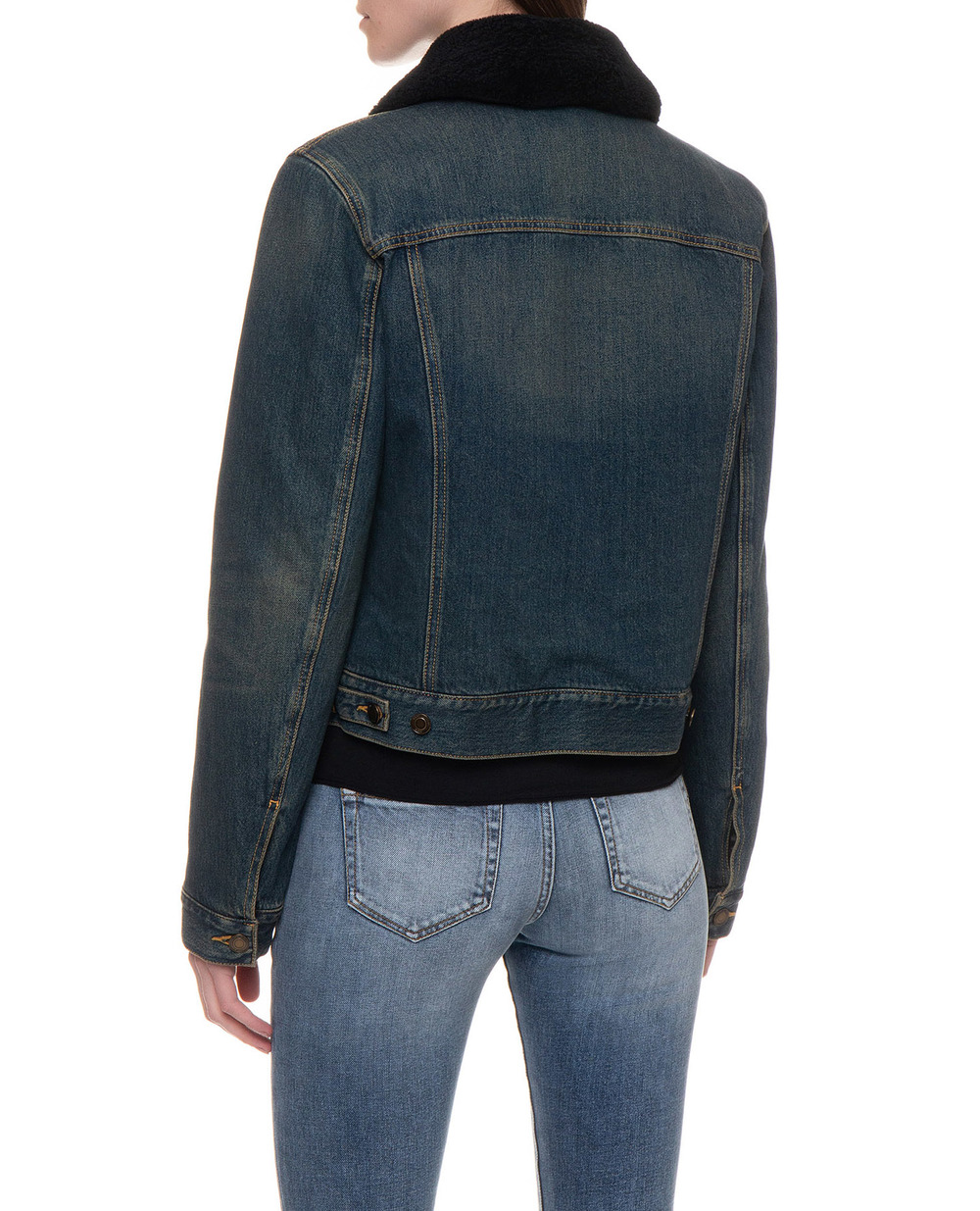 Джинсовая куртка Saint Laurent 578147-YV868, синий цвет • Купить в интернет-магазине Kameron