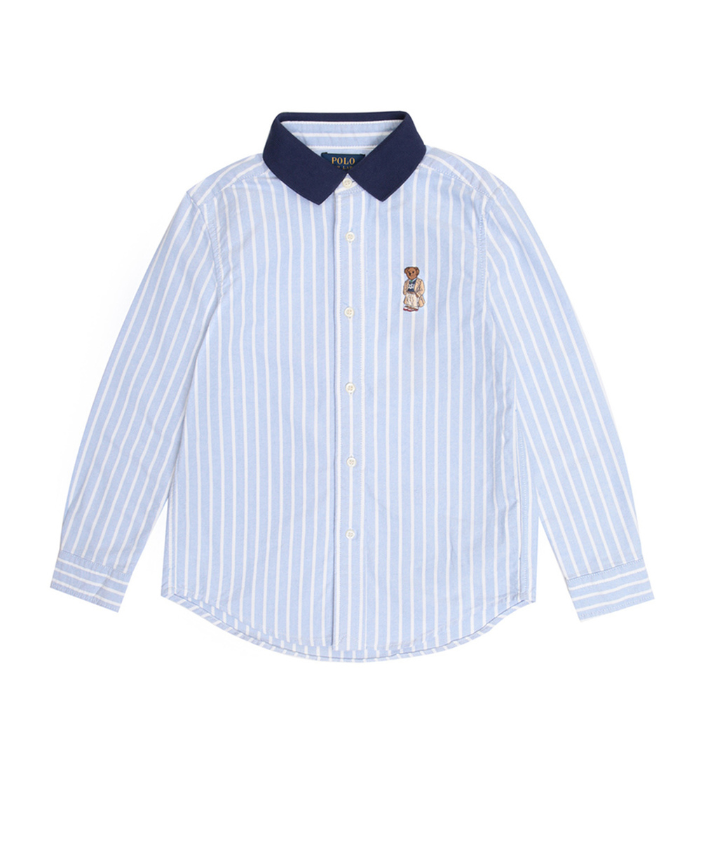Рубашка Polo Ralph Lauren Kids 323702905001, голубой цвет • Купить в интернет-магазине Kameron