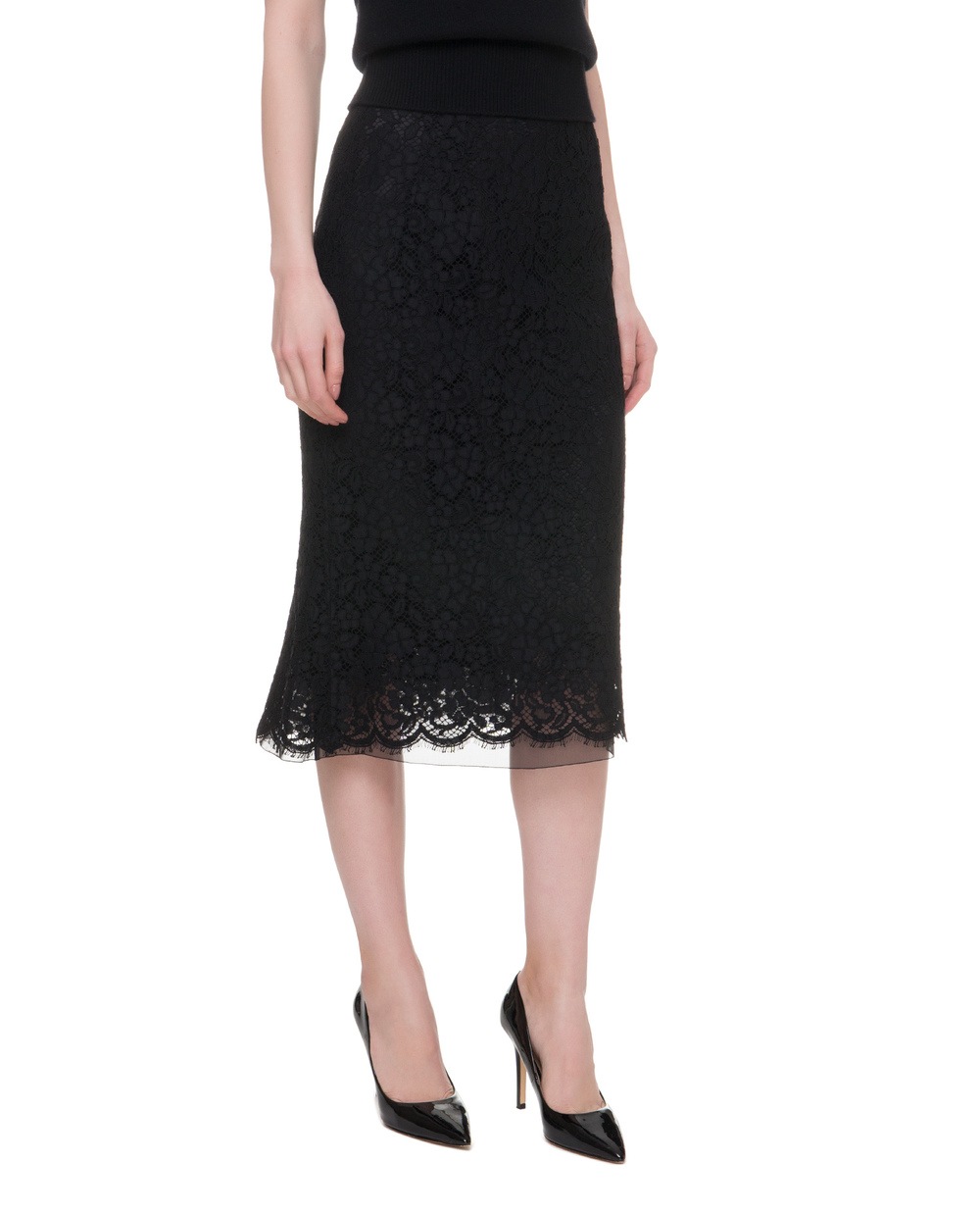 Спідниця Dolce&Gabbana F4A0BT-HLMEJ, чорний колір • Купити в інтернет-магазині Kameron