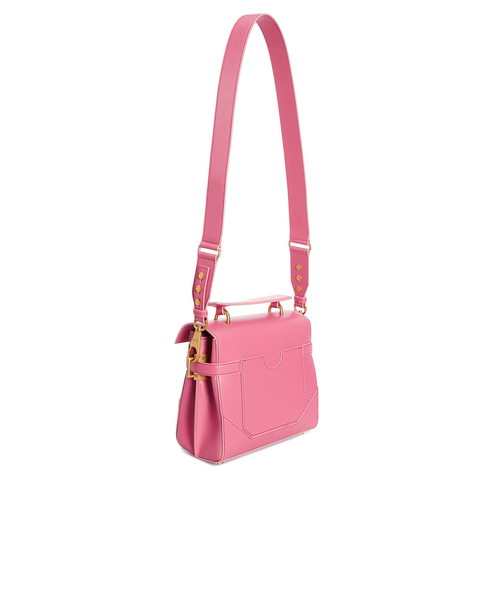 Кожаная сумка B-Buzz Balmain AN0DB526LAVE, розовый цвет • Купить в интернет-магазине Kameron