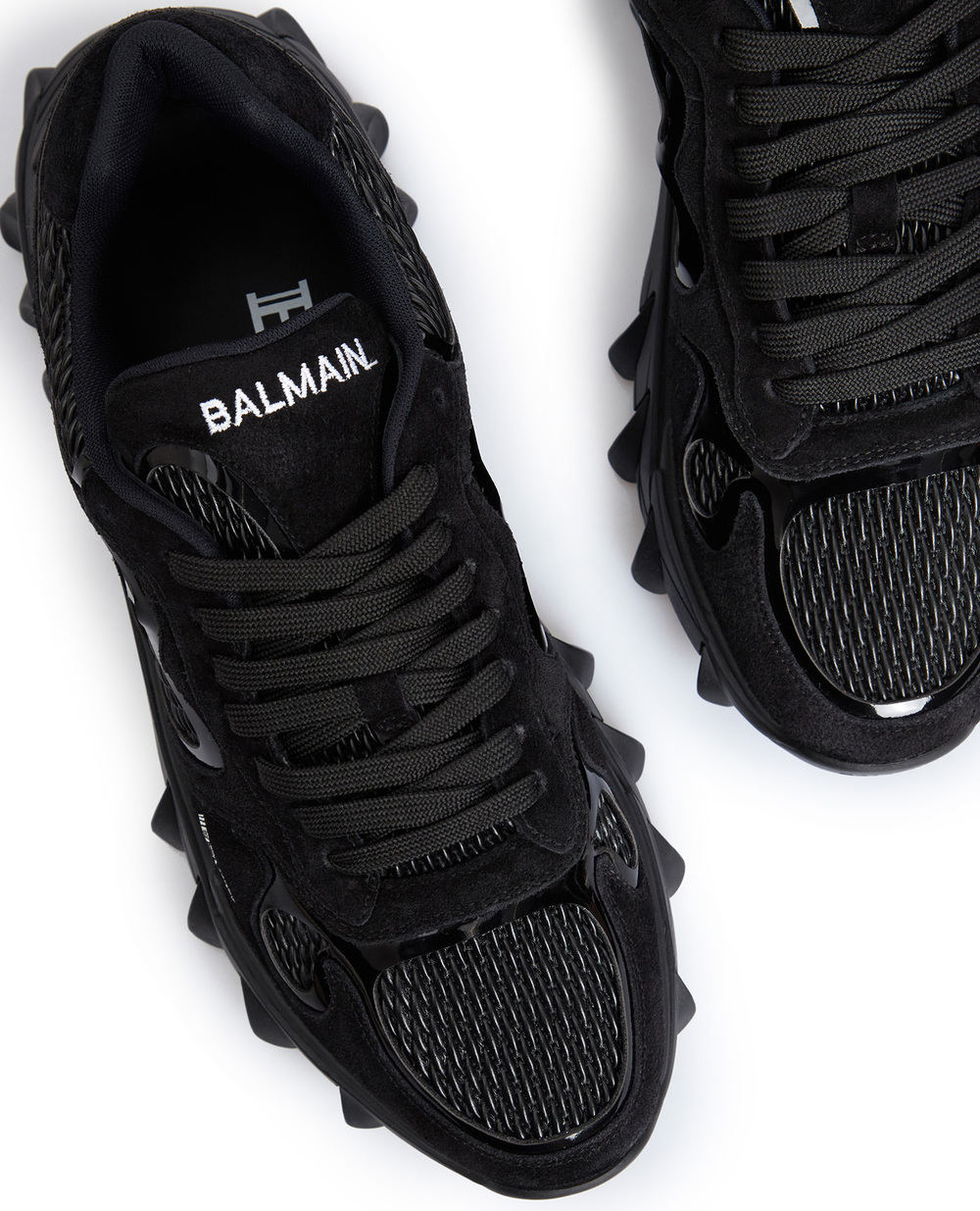 Кожаные кроссовки B-East Balmain CM1VI327THPC, черный цвет • Купить в интернет-магазине Kameron