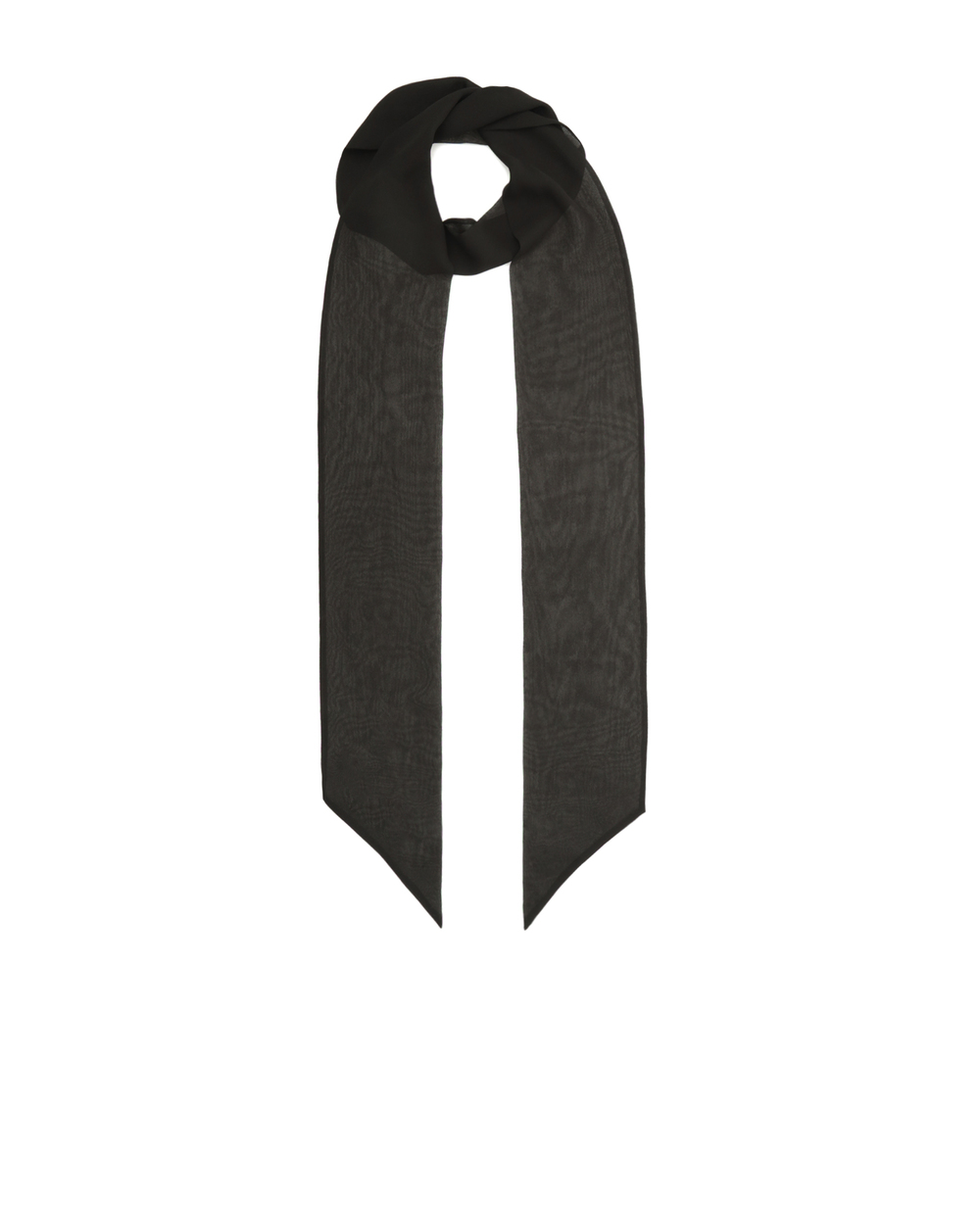 Шелковый шарф Saint Laurent 570862-3Y014, черный цвет • Купить в интернет-магазине Kameron
