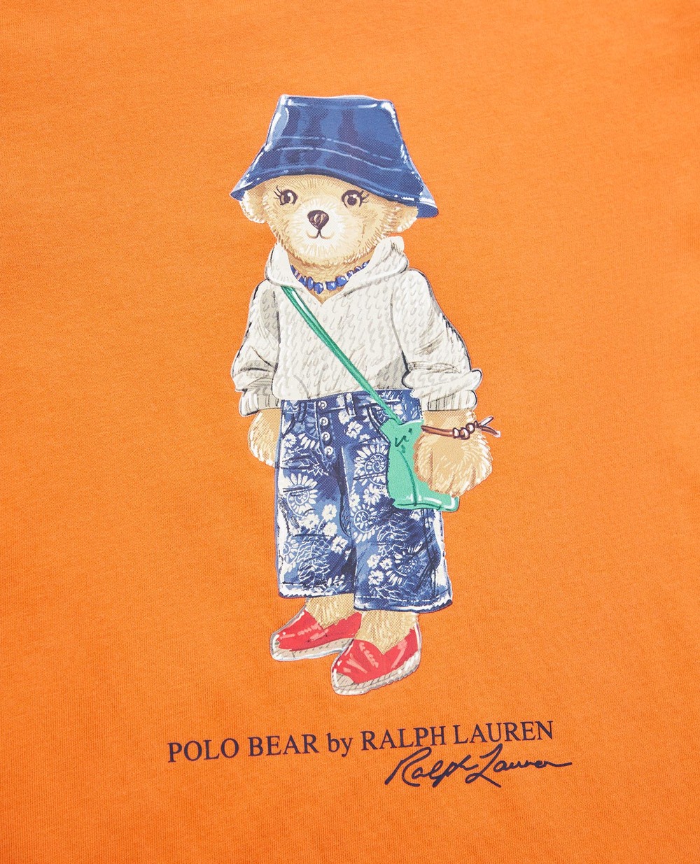 Детская футболка Polo Bear Polo Ralph Lauren Kids 313909700002, оранжевый цвет • Купить в интернет-магазине Kameron