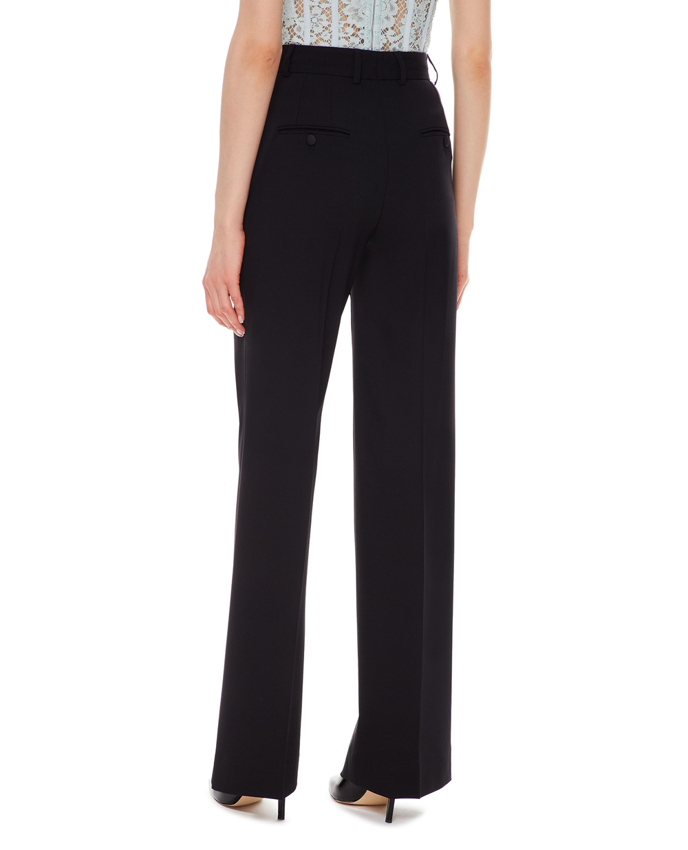 Шерстяные брюки Dolce&Gabbana FTBQZT-FUBAJ, черный цвет • Купить в интернет-магазине Kameron