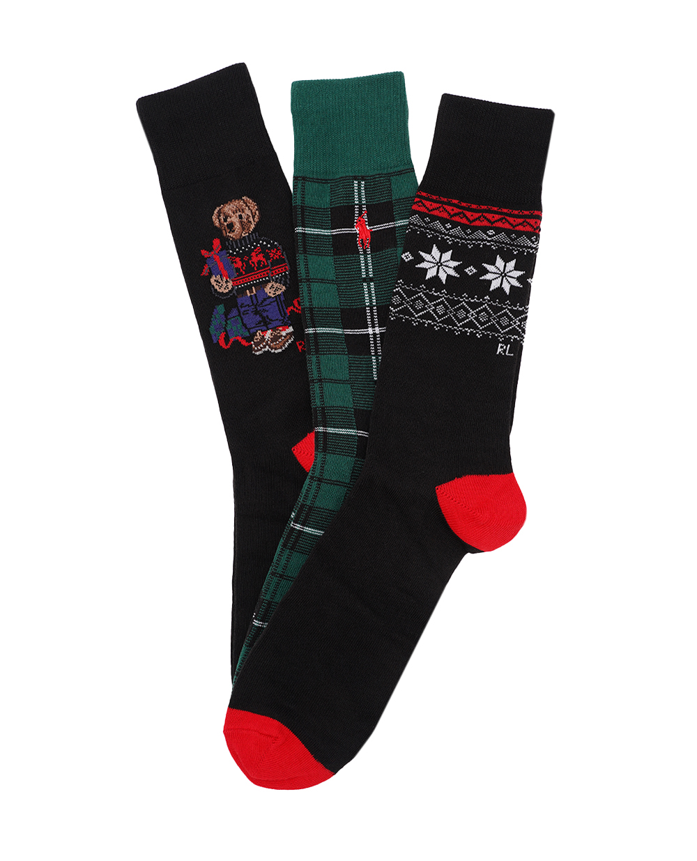 Шкарпетки Polo Bear (3 пари) Polo Ralph Lauren 449929120001, різнокольоровий колір • Купити в інтернет-магазині Kameron