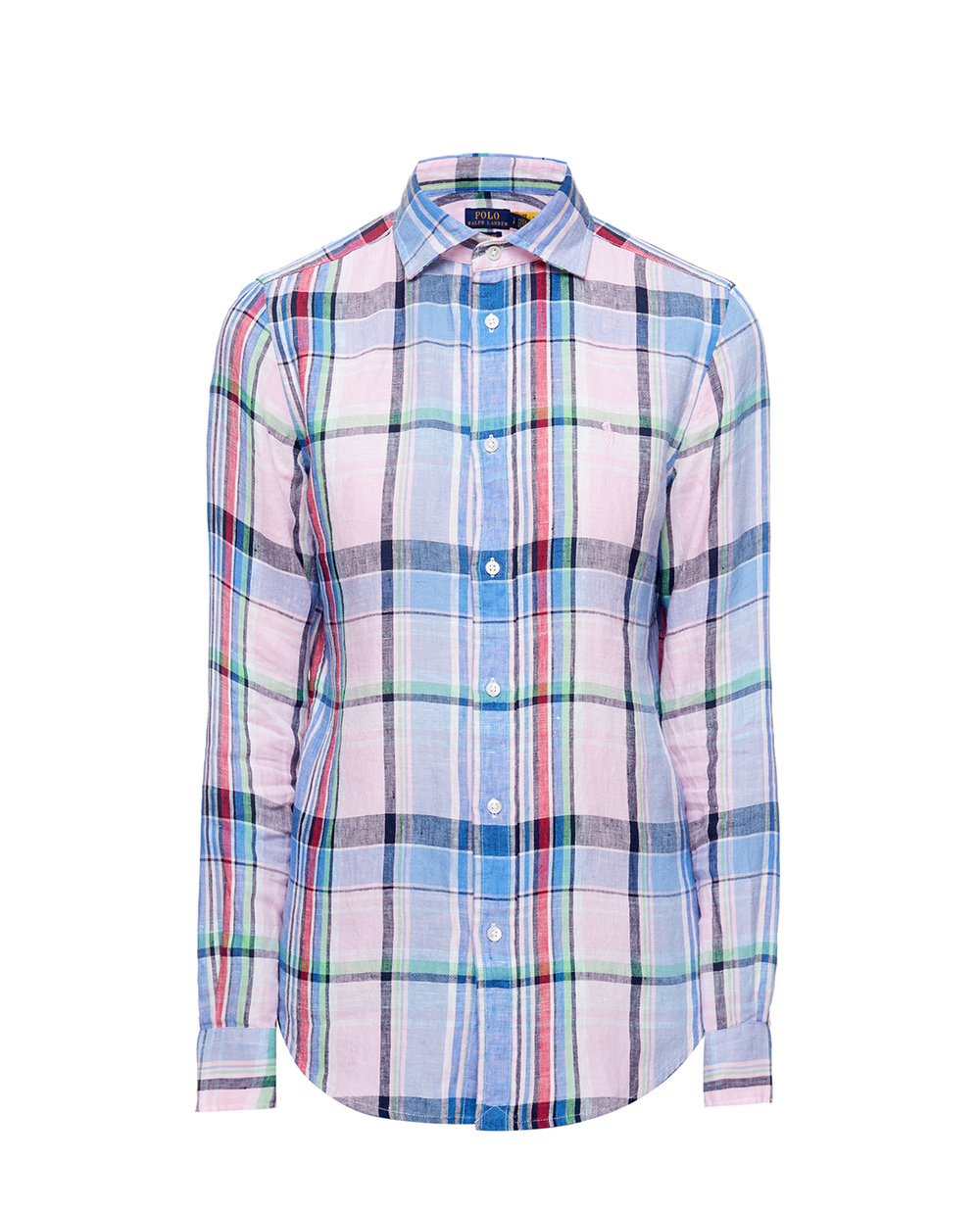 Льняная рубашка Polo Ralph Lauren 211827695007, разноцветный цвет • Купить в интернет-магазине Kameron