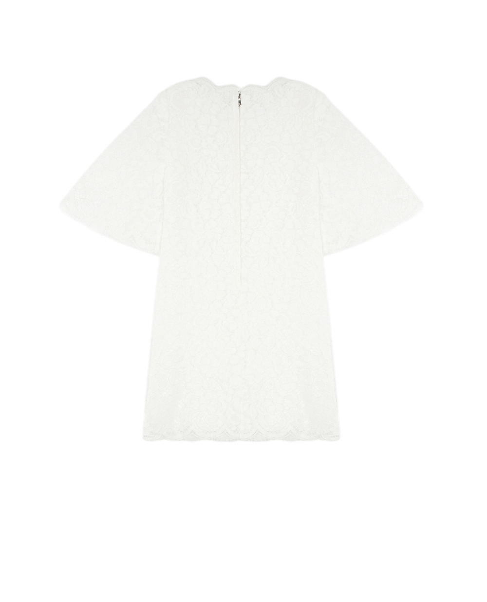Детское кружевное платье Dolce&Gabbana Kids L59D66-G7TQD-S, белый цвет • Купить в интернет-магазине Kameron