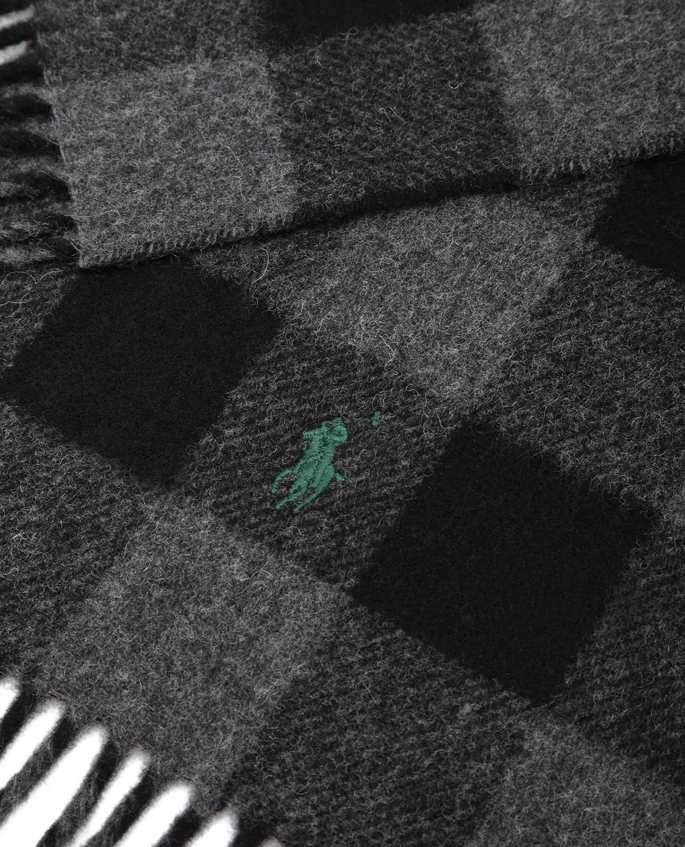 Вовняний шарф Polo Ralph Lauren 449823798002, сірий колір • Купити в інтернет-магазині Kameron