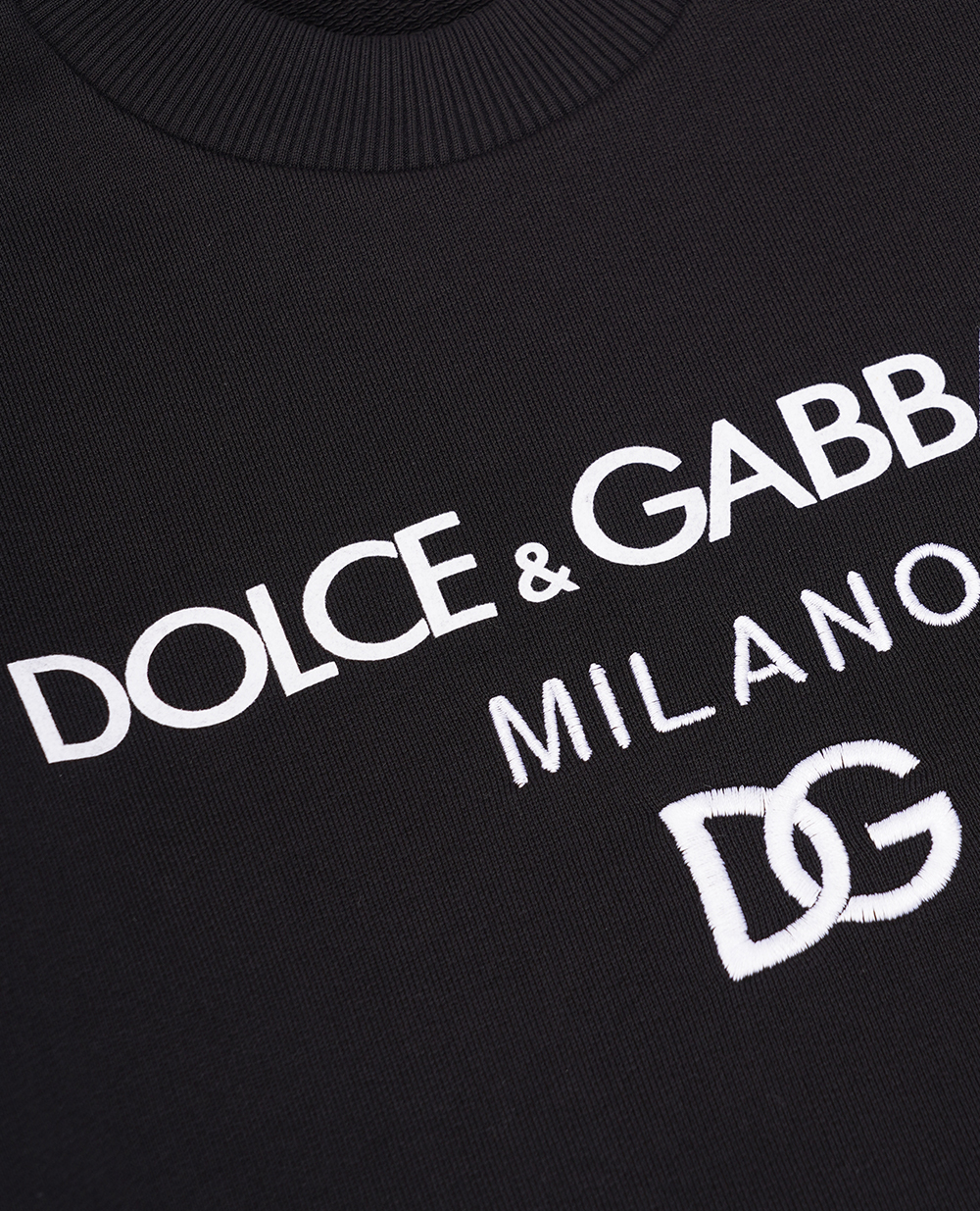 Детский свитшот (костюм) Dolce&Gabbana Kids L4JWDO-G7CC9-S, черный цвет • Купить в интернет-магазине Kameron