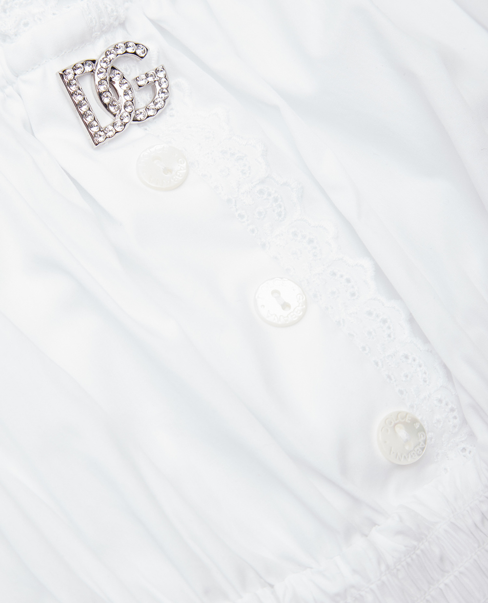 Топ Dolce&Gabbana Kids L55S53-FU5UB-S, білий колір • Купити в інтернет-магазині Kameron