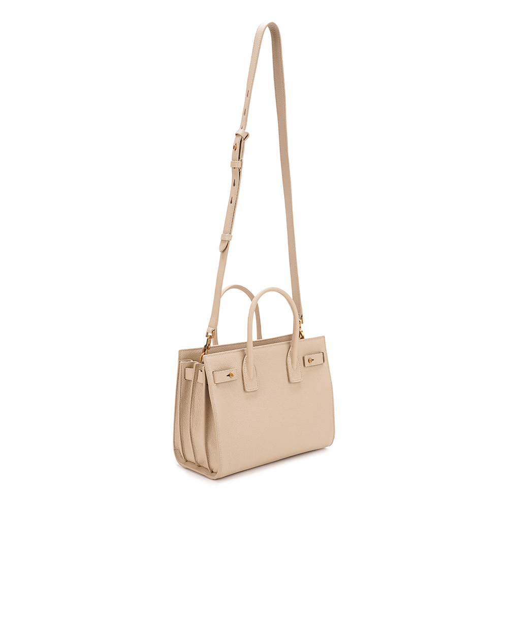 Кожаная сумка Sac du Jou Small Saint Laurent 717448-DTI0W, бежевый цвет • Купить в интернет-магазине Kameron