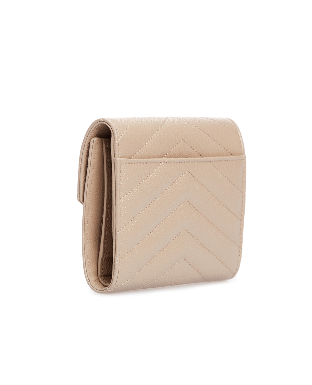 Кожаный кошелек Saint Laurent 403943-BOW01-, бежевый цвет • Купить в интернет-магазине Kameron