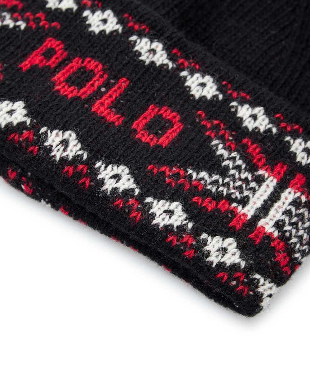 Вовняна шапка Polo Ralph Lauren 455858561001, чорний колір • Купити в інтернет-магазині Kameron