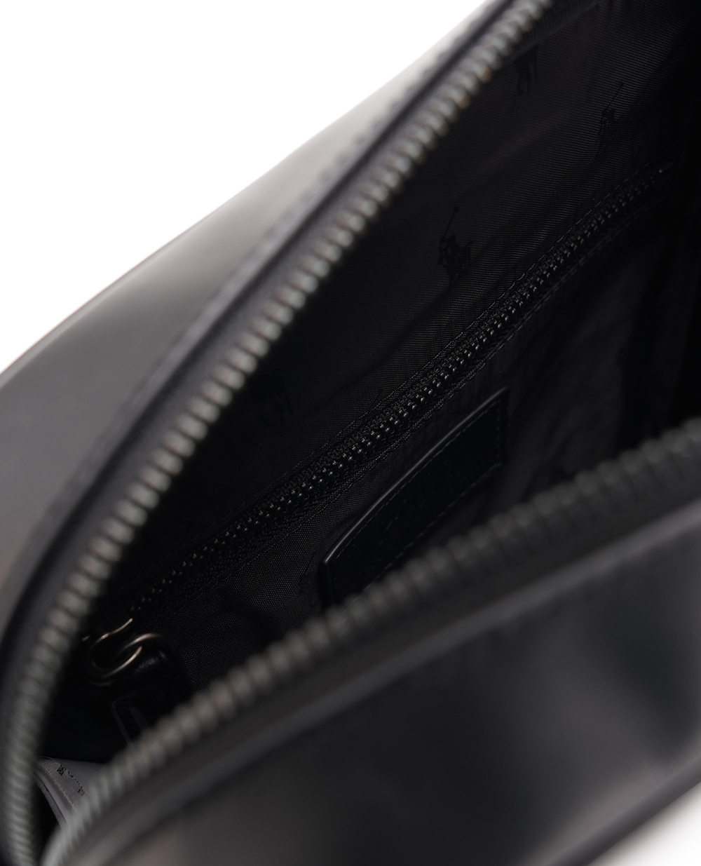 Шкіряна сумка Crossbody Polo Ralph Lauren 405803912001, чорний колір • Купити в інтернет-магазині Kameron