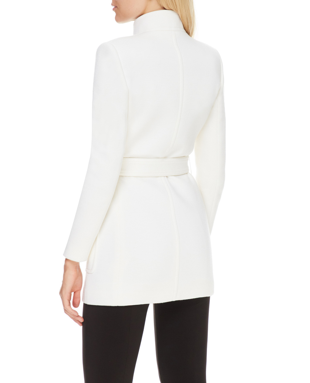 Вовняне пальто Saint Laurent 659808-Y288V, білий колір • Купити в інтернет-магазині Kameron